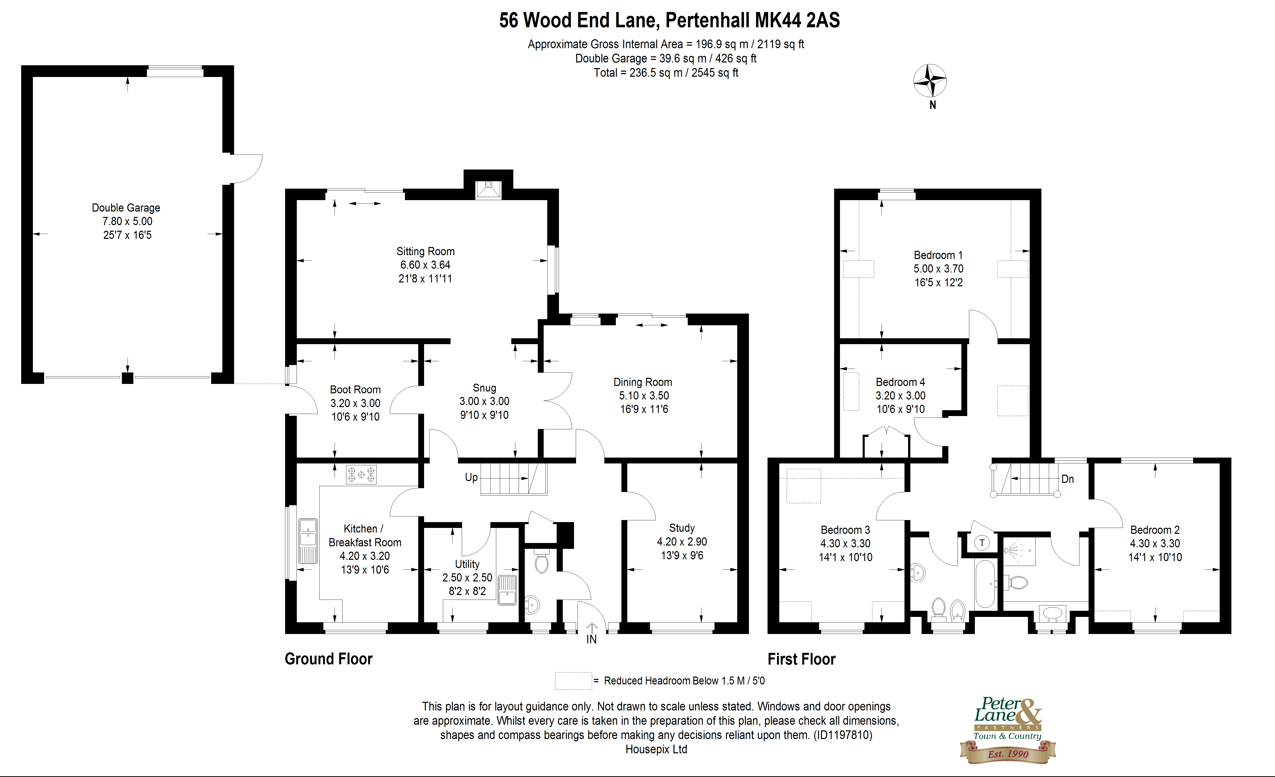 Floorplan for Pertenhall, Bedford