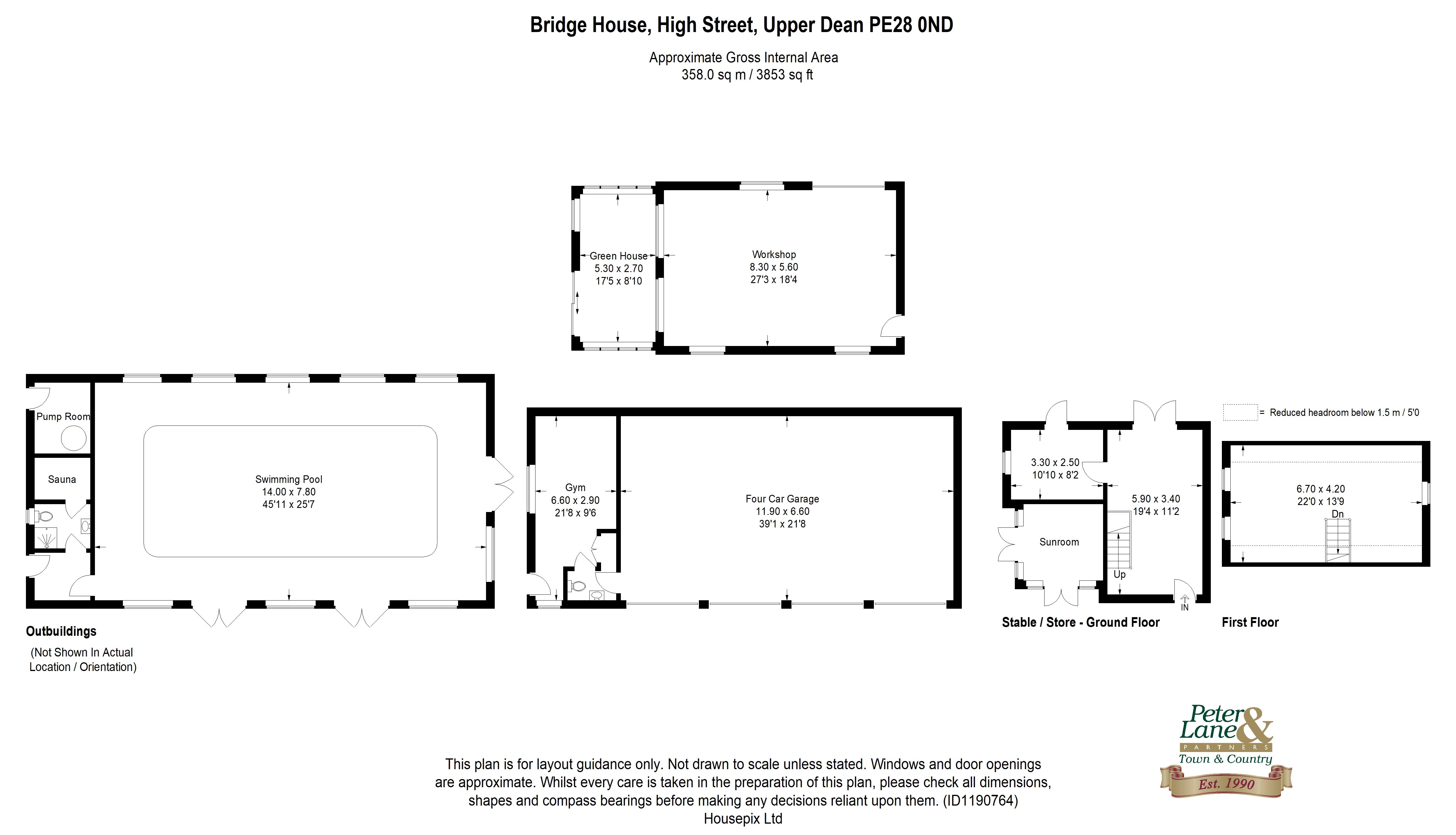 Floorplan for High Street, Upper Dean, Bedfordshire