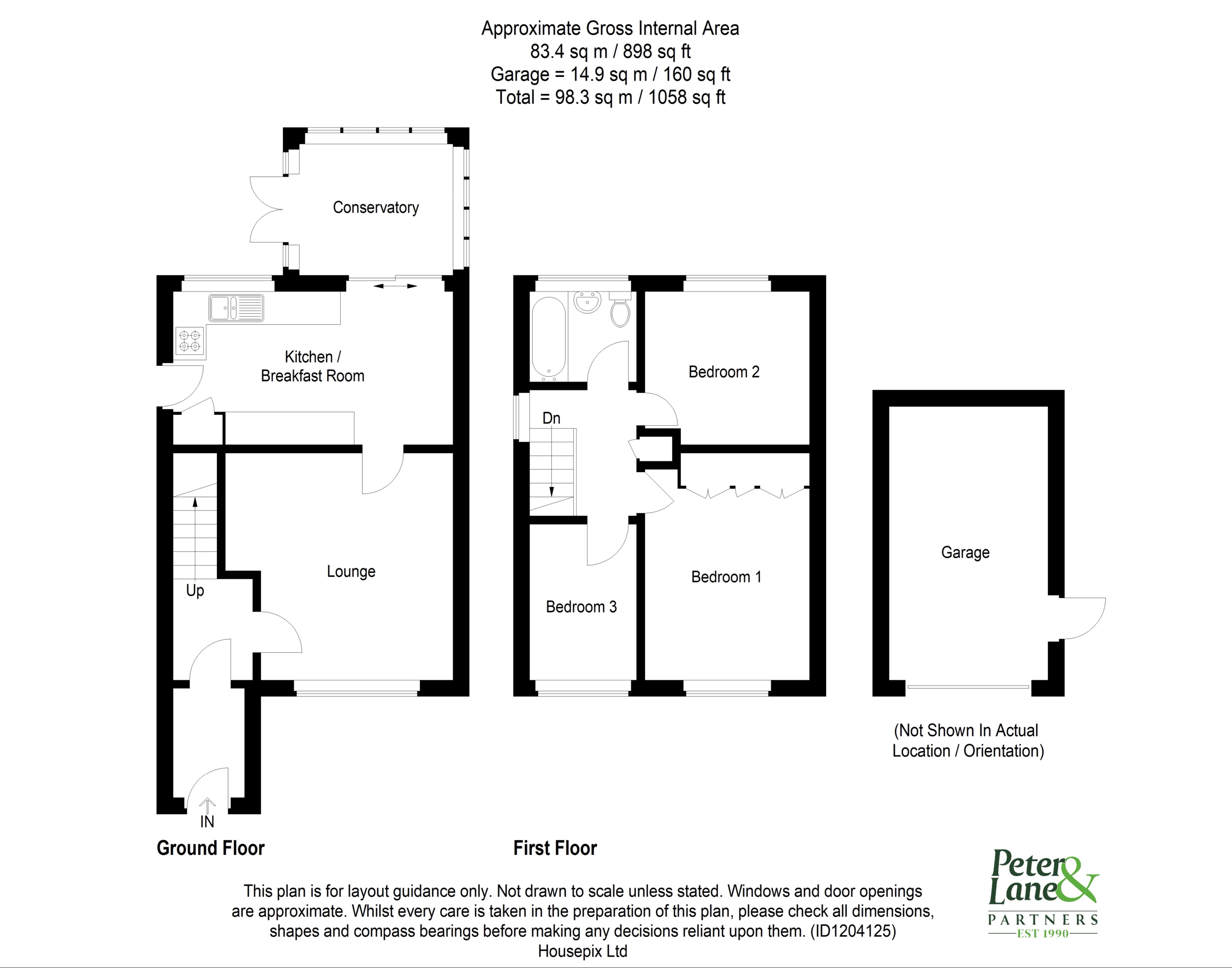 Floorplan for Sawtry, Huntingdon