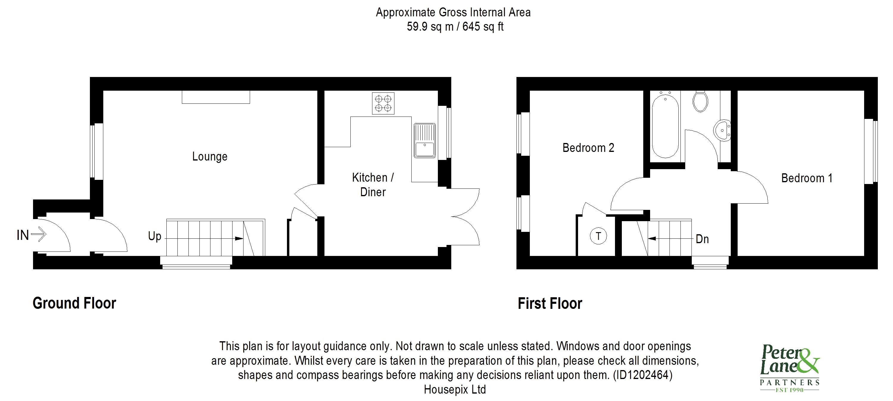 Floorplan for Alder Drive, Huntingdon