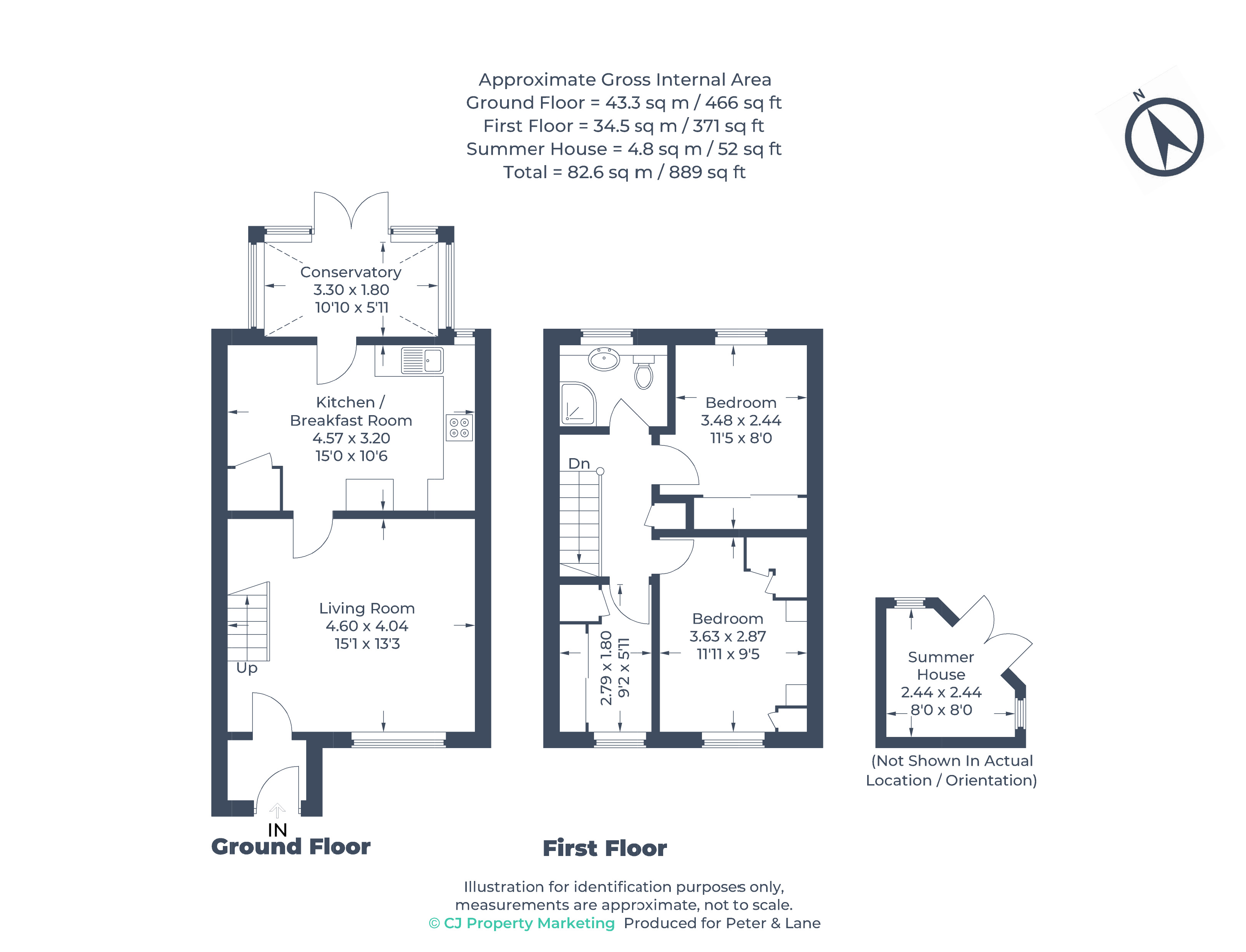 Floorplan for Eaton Socon, St Neots, Cambridgeshire