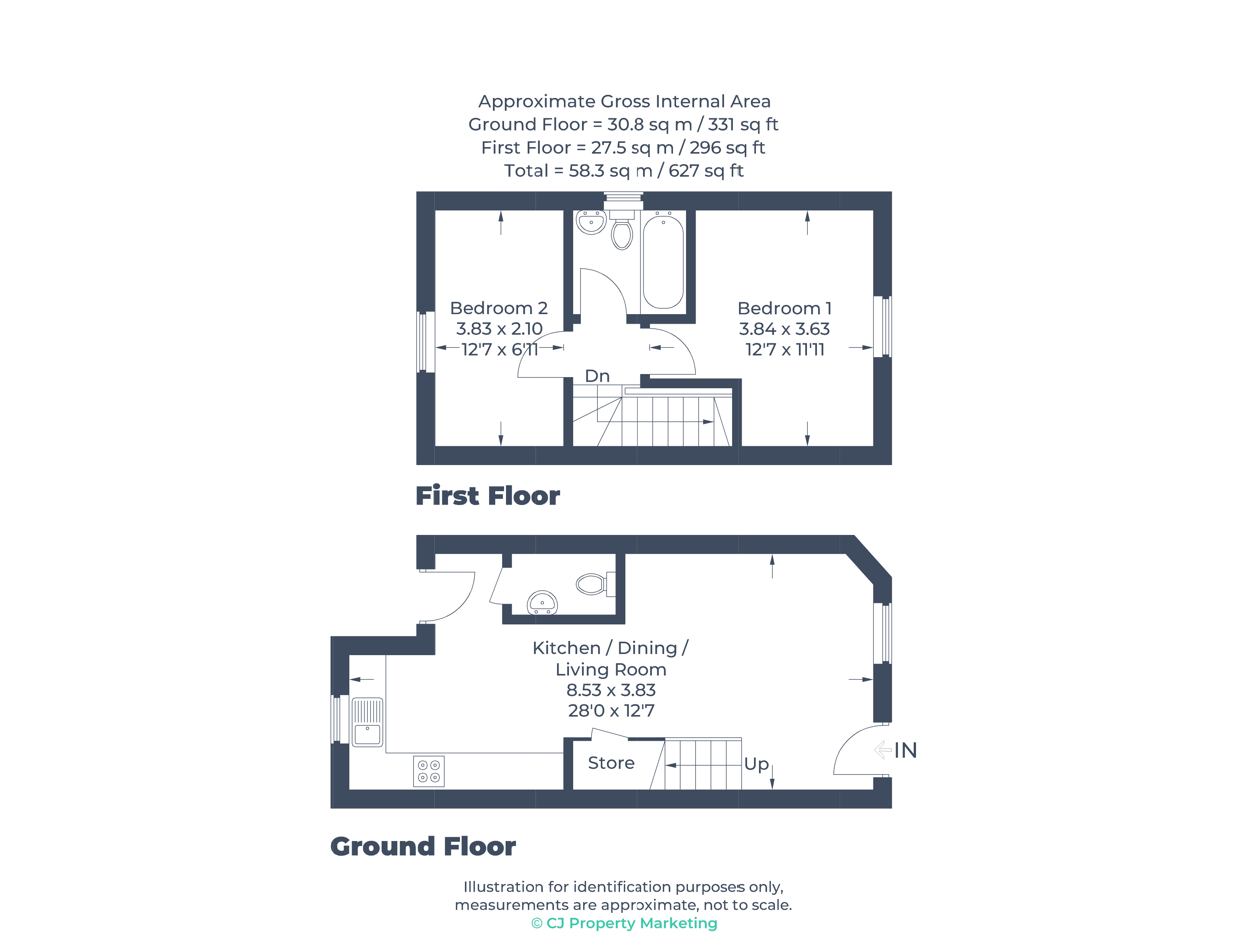 Floorplan for Church Street, St Neots, Cambridgeshire