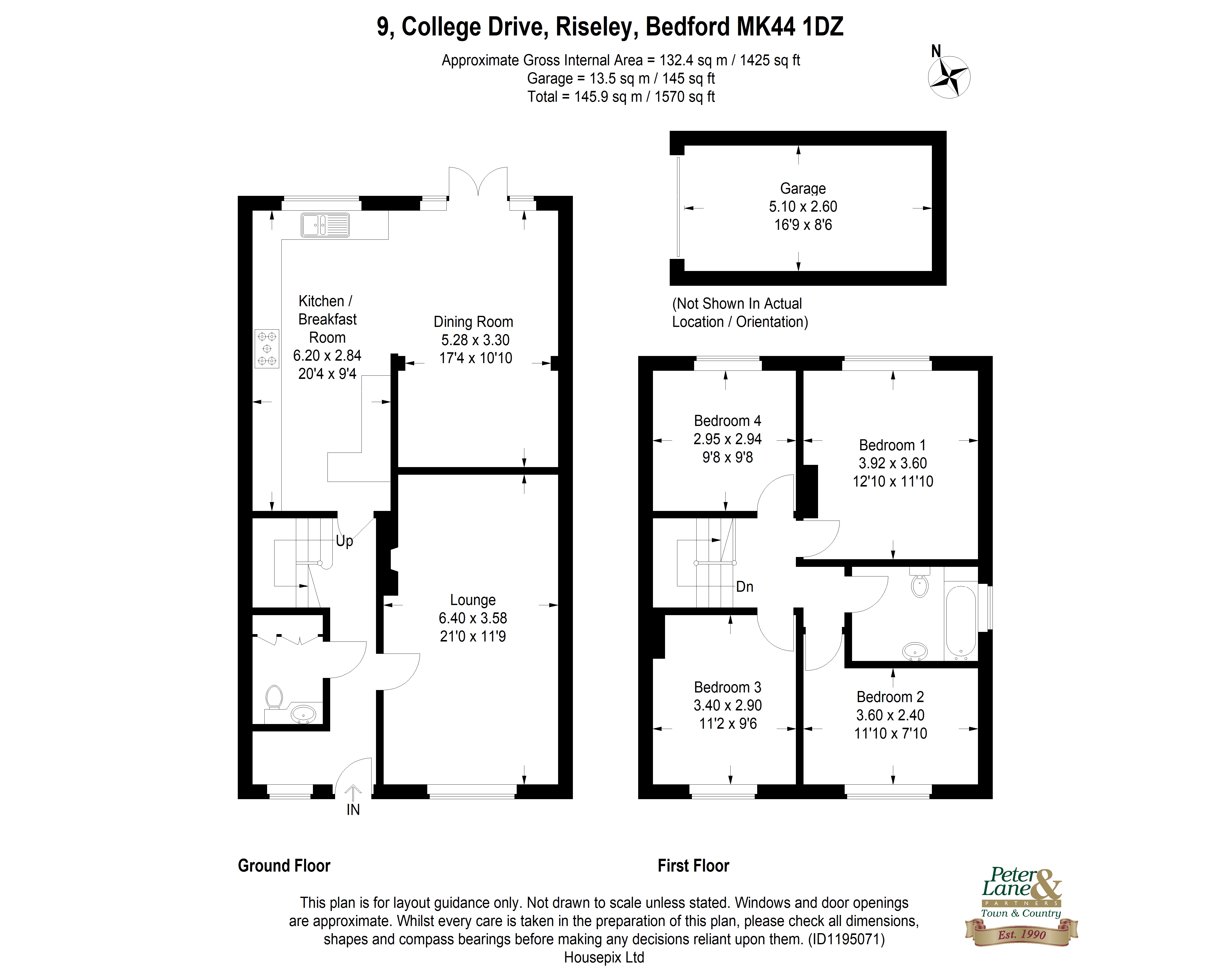Floorplan for Riseley, Bedford