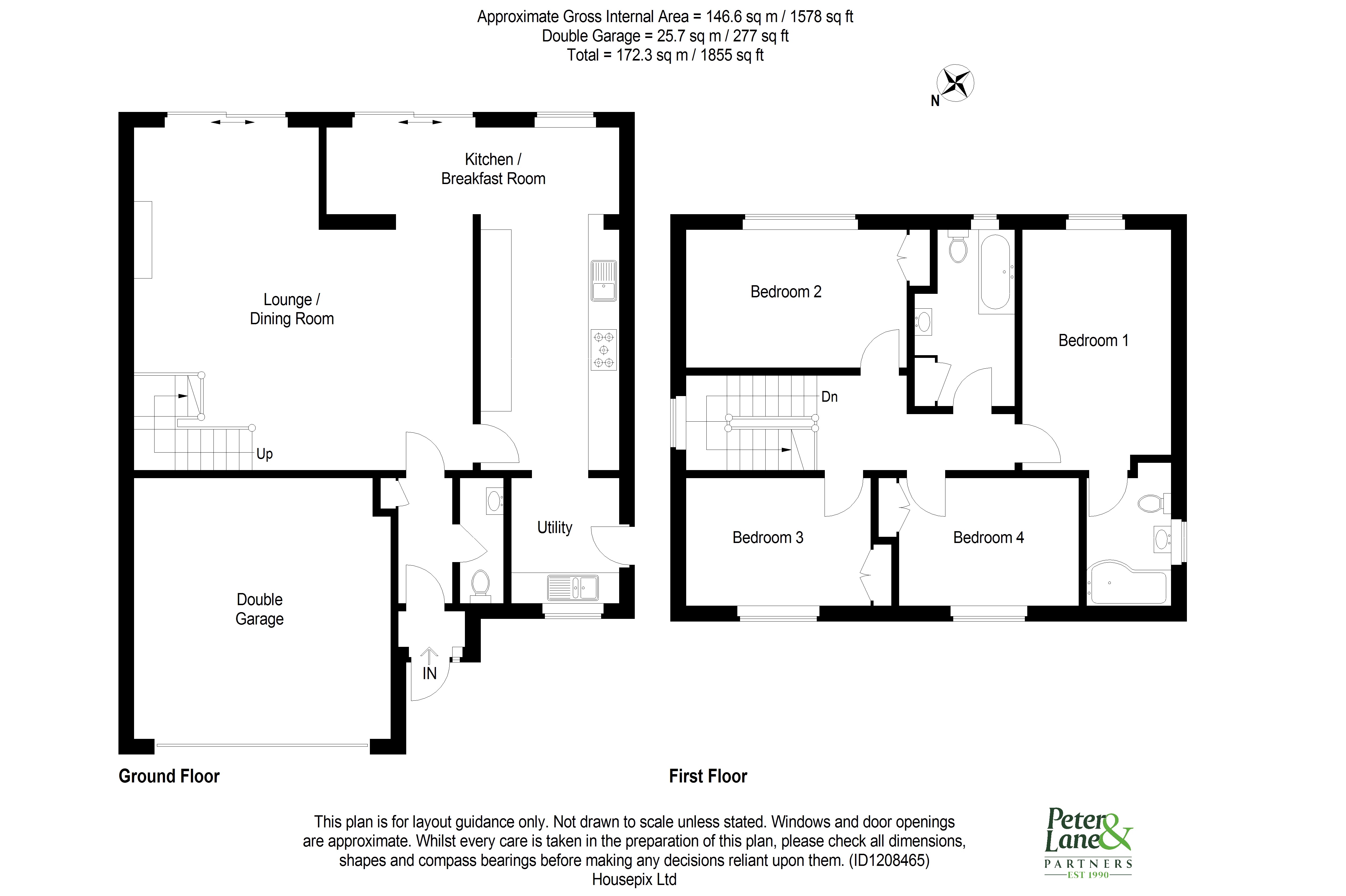 Floorplan for Great Stukeley, Huntingdon