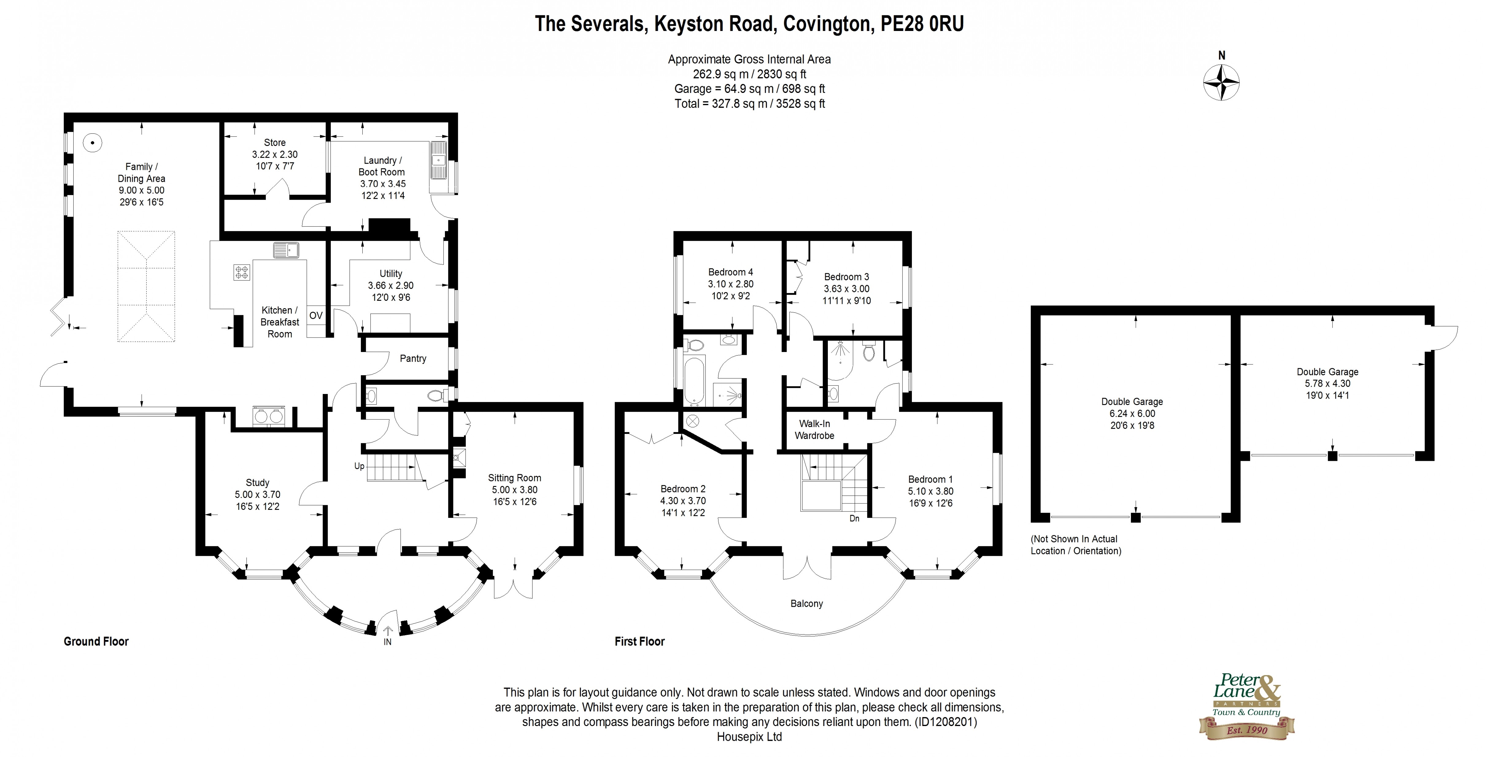 Floorplan for Keyston Road, Covington, Cambridgeshire