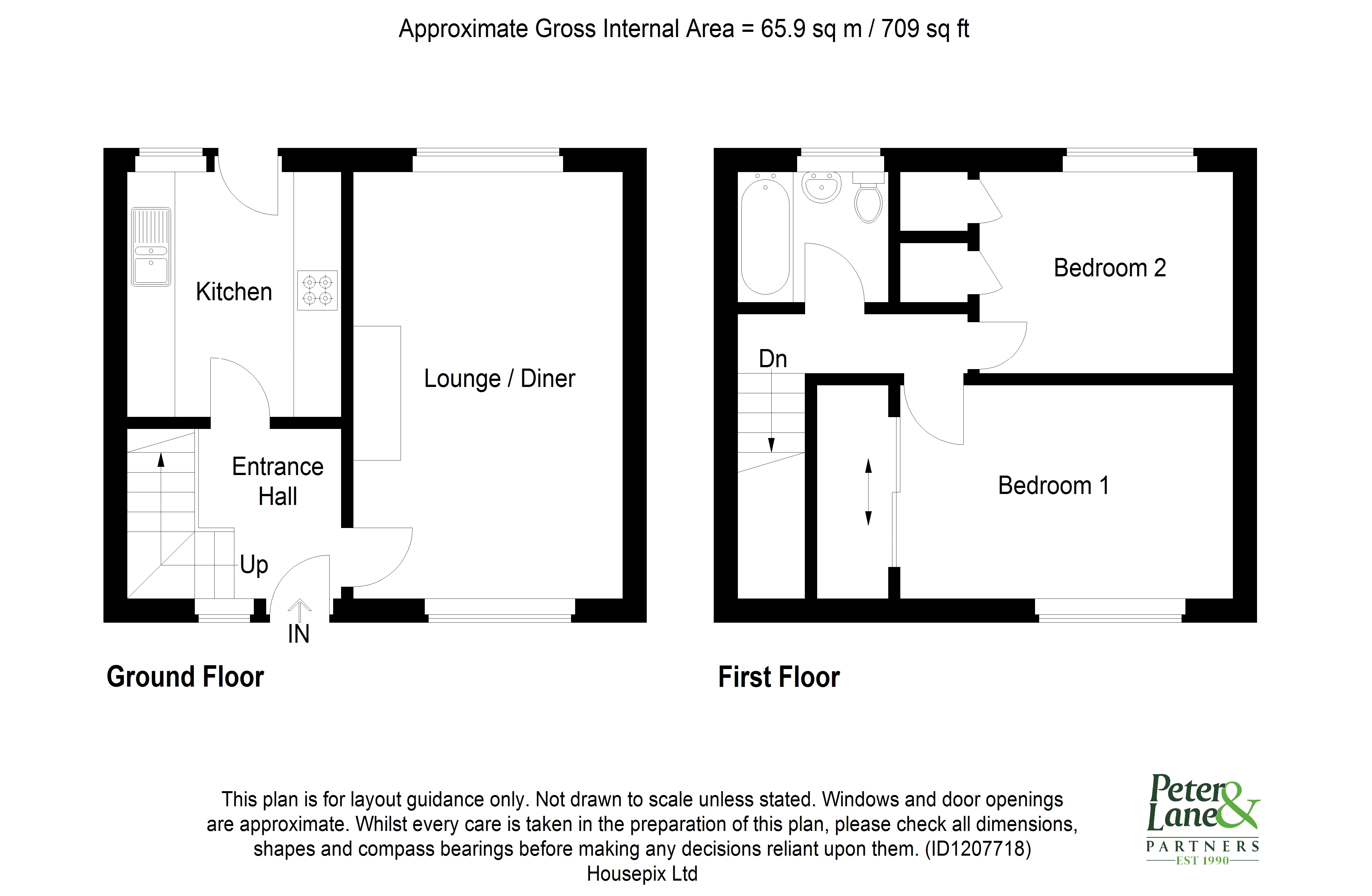 Floorplan for Surrey Road, Huntingdon