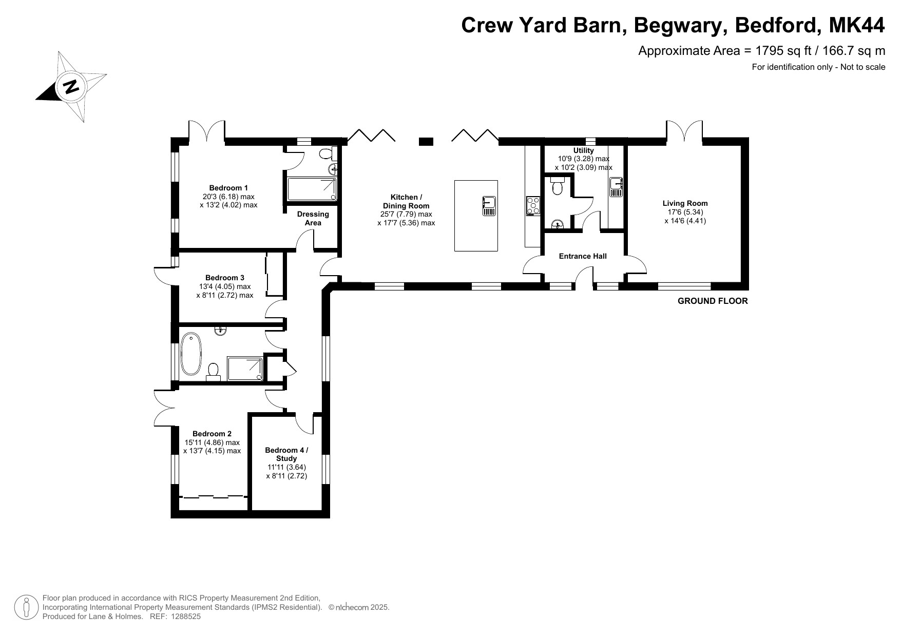 Floorplan for Begwary, Bedford, Bedfordshire