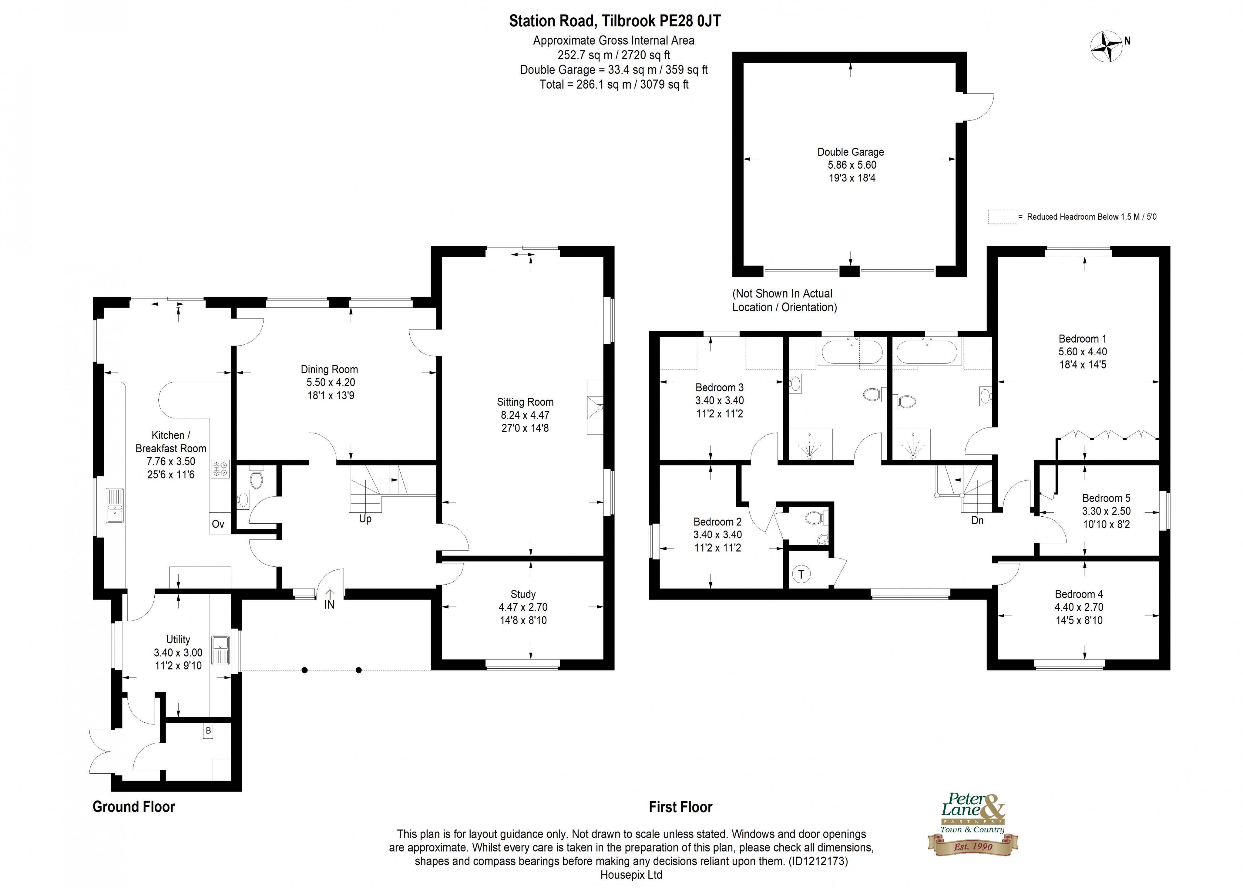 Floorplan for Station Road, Tilbrook, Cambridgeshire