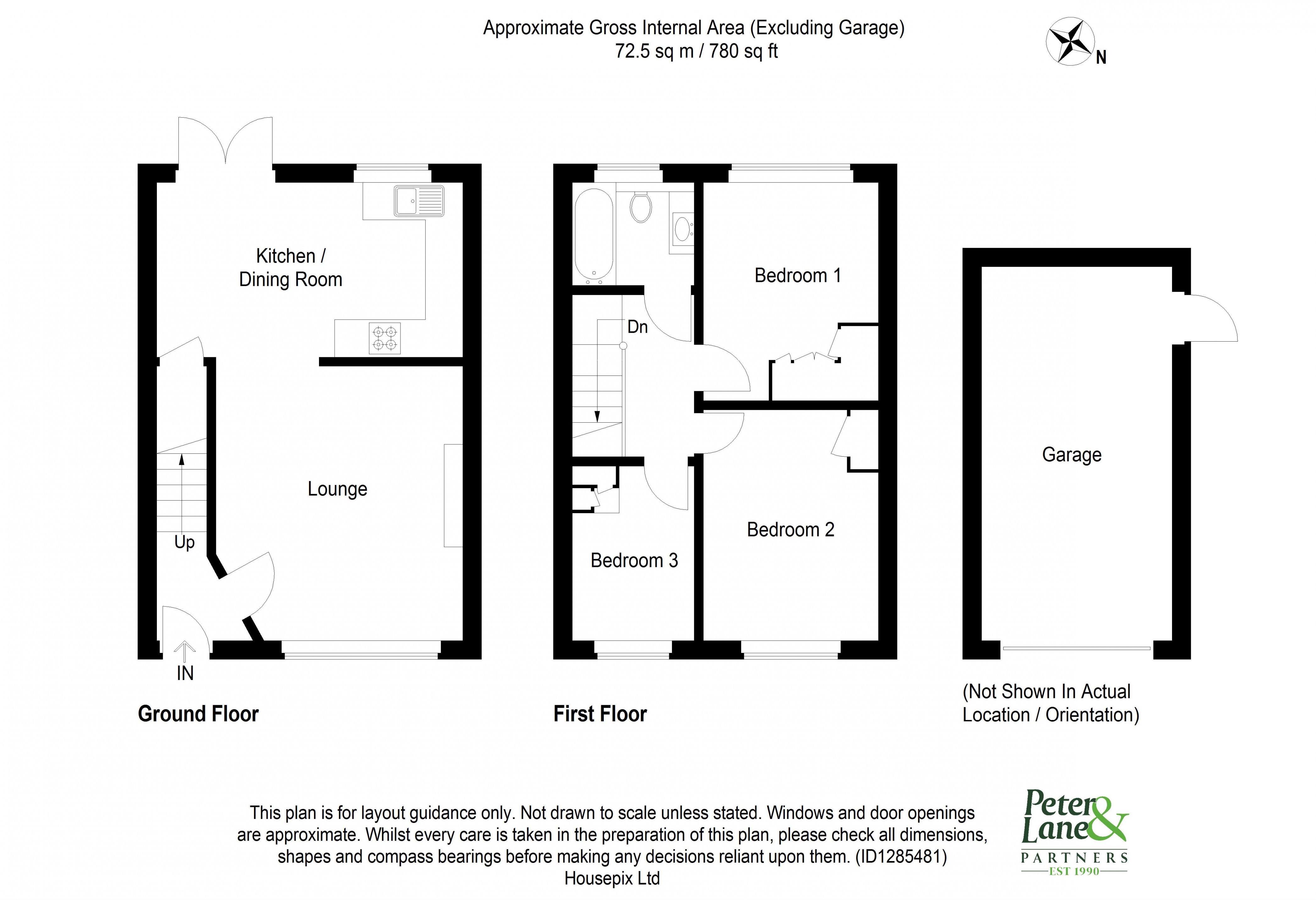 Floorplan for Hartford, Huntingdon