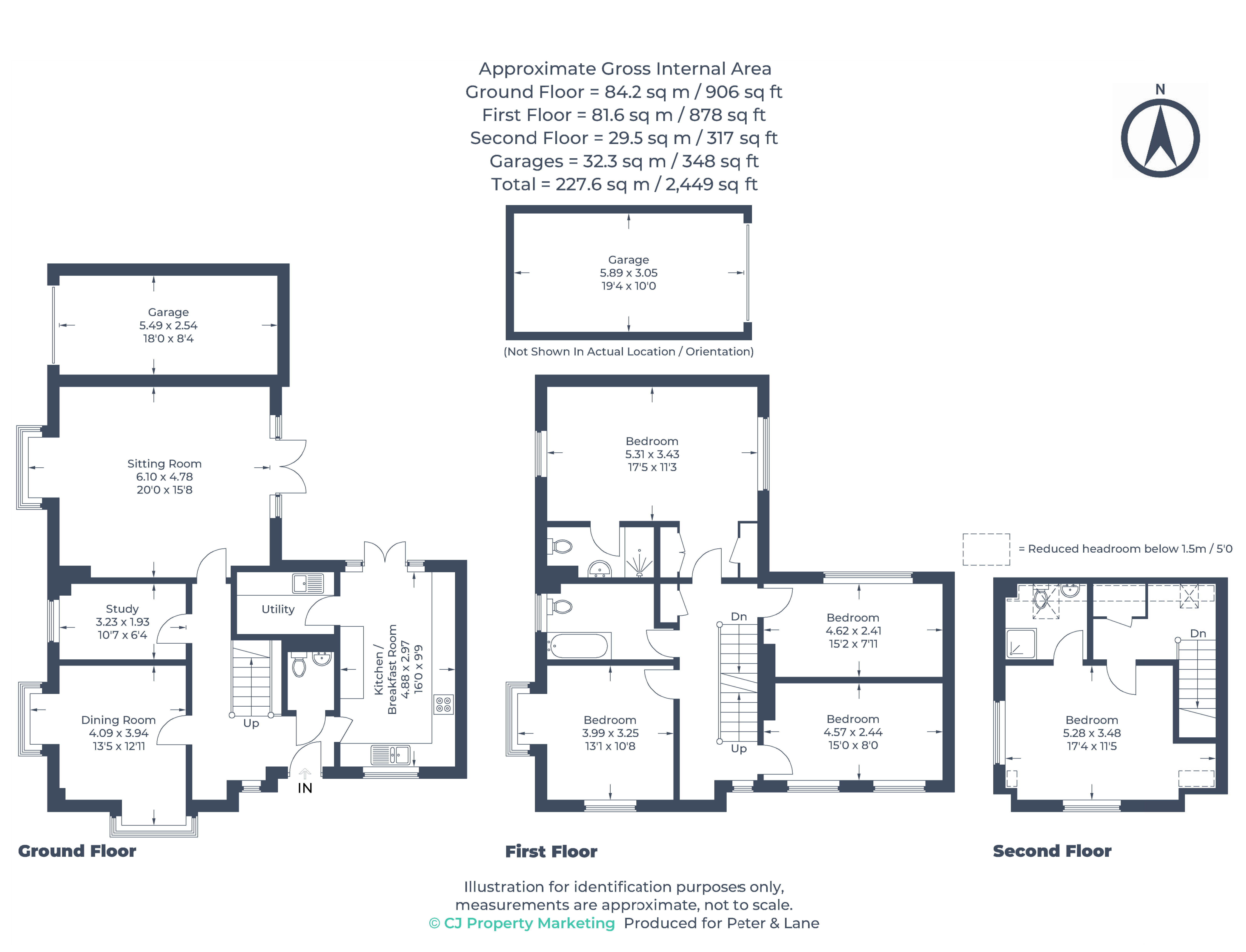 Floorplan for Hogsden Leys, St Neots, Cambridgeshire