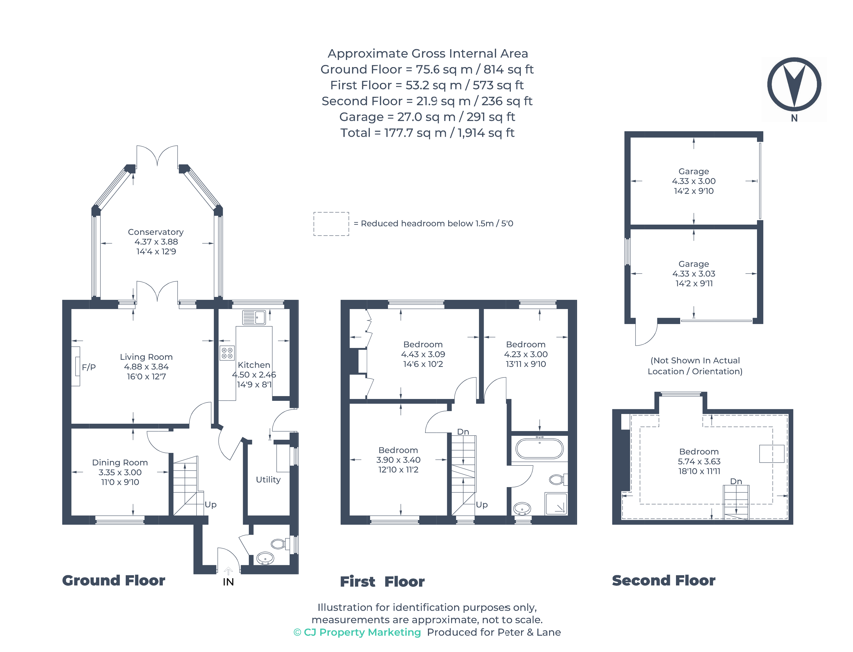 Floorplan for Great Paxton, St Neots, Cambridgeshire