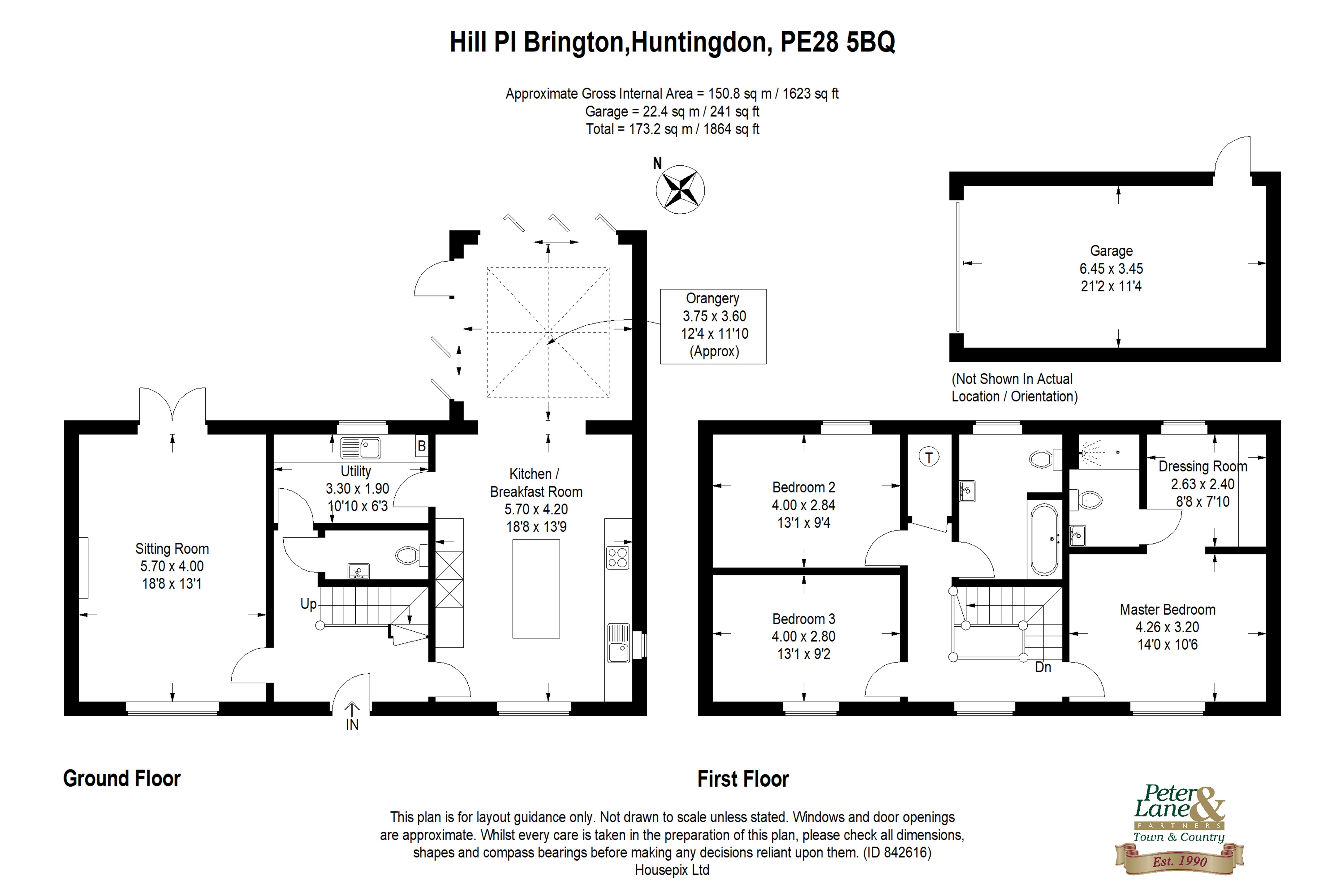 Floorplan for Brington, Huntingdon, Cambridgeshire