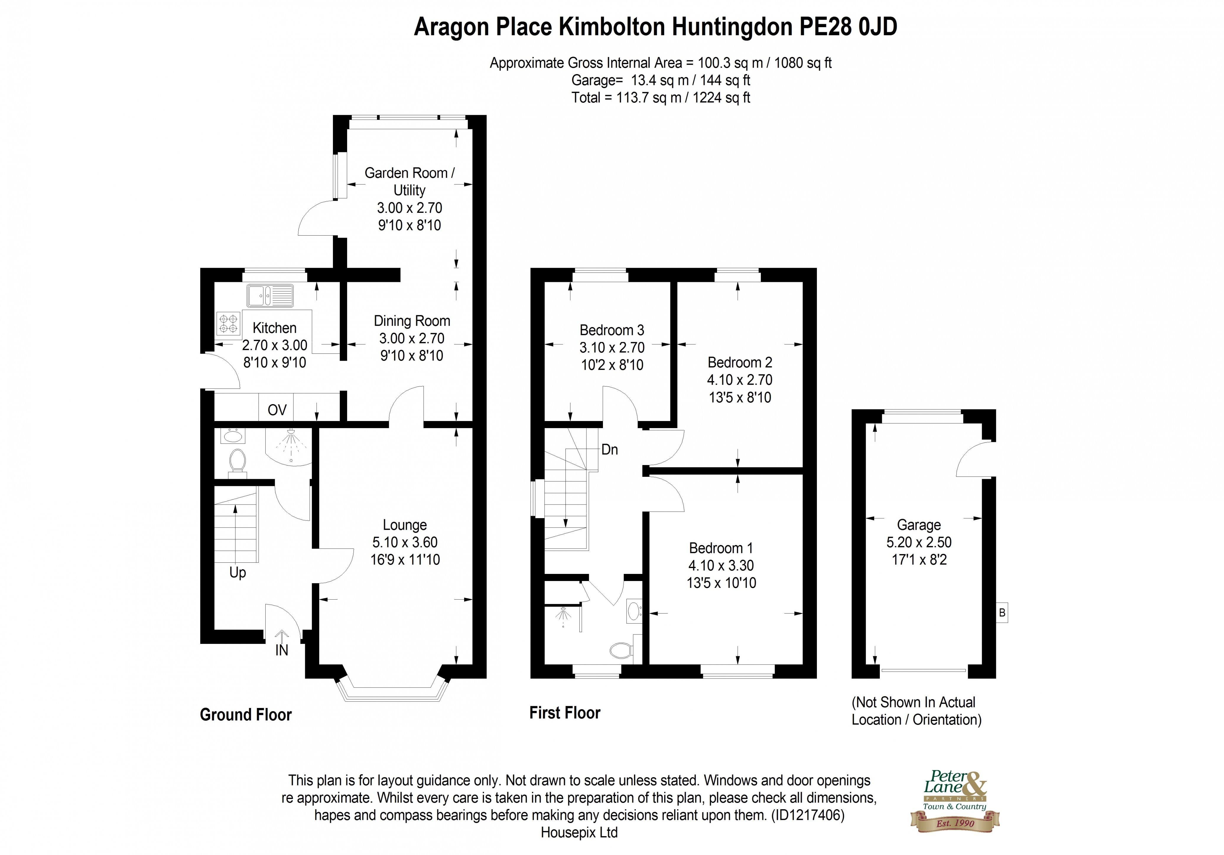 Floorplan for Kimbolton, Huntingdon, Cambridgeshire