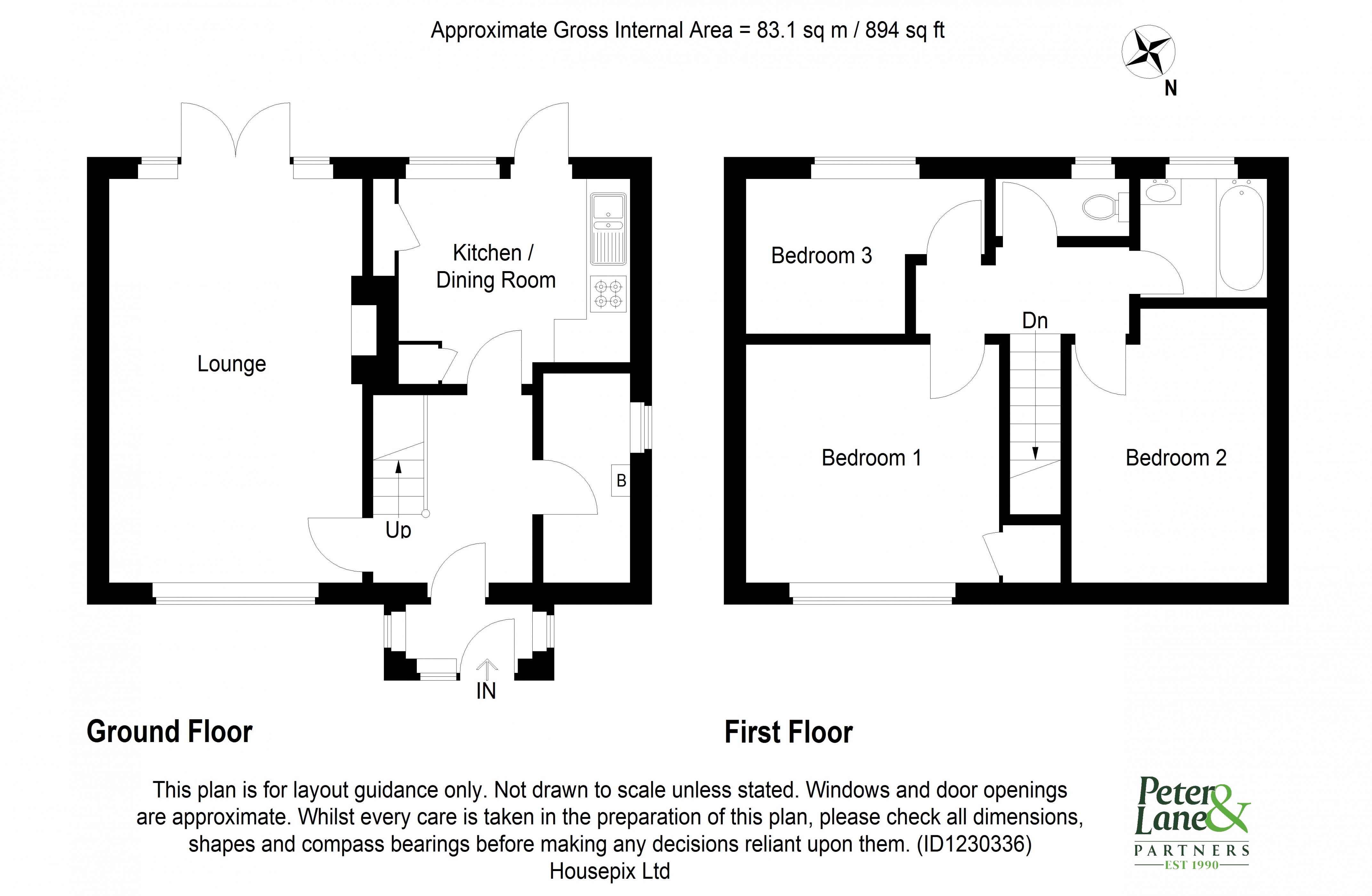 Floorplan for Sycamore Drive, Huntingdon