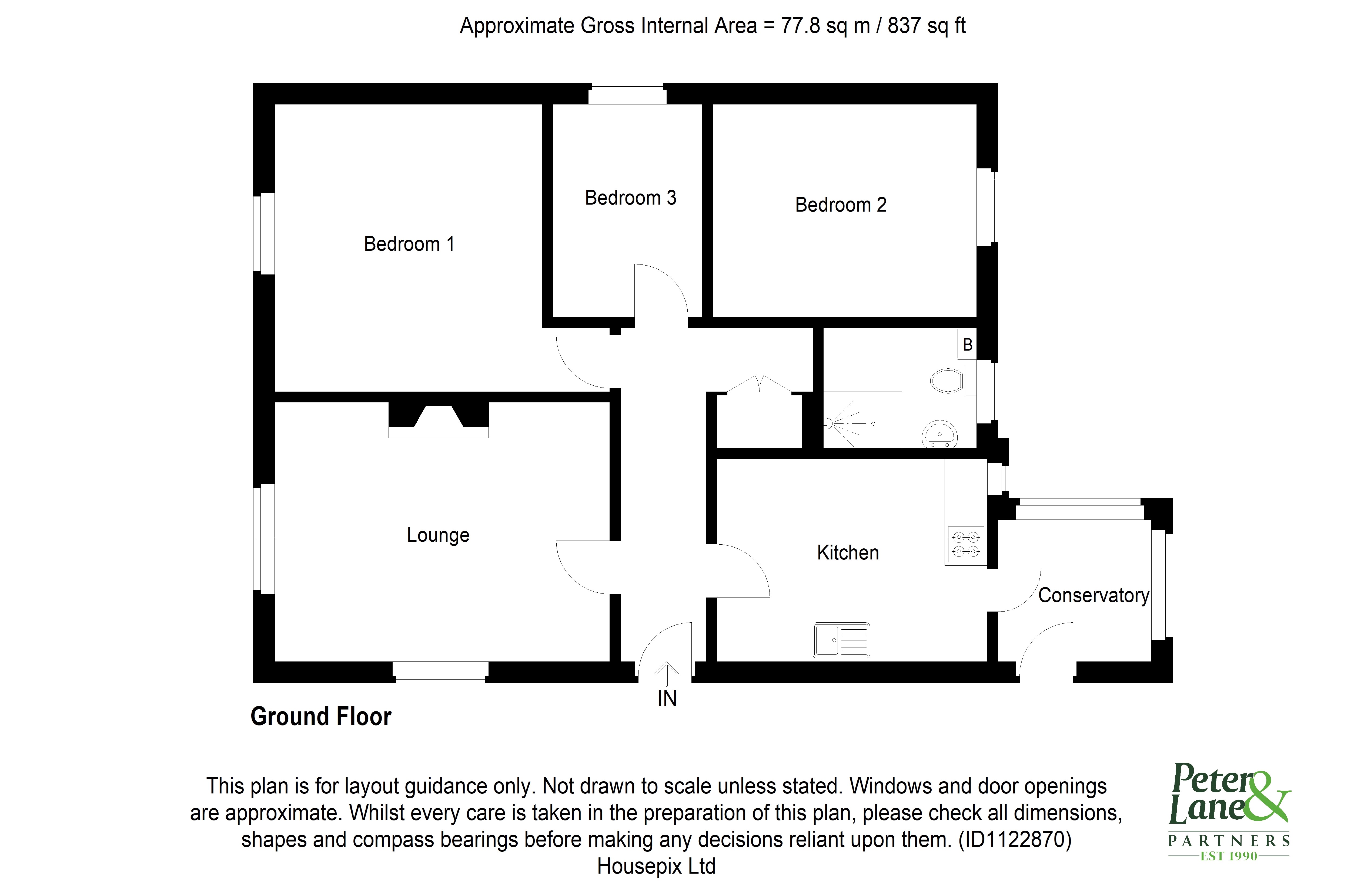 Floorplan for Hartford, Huntingdon