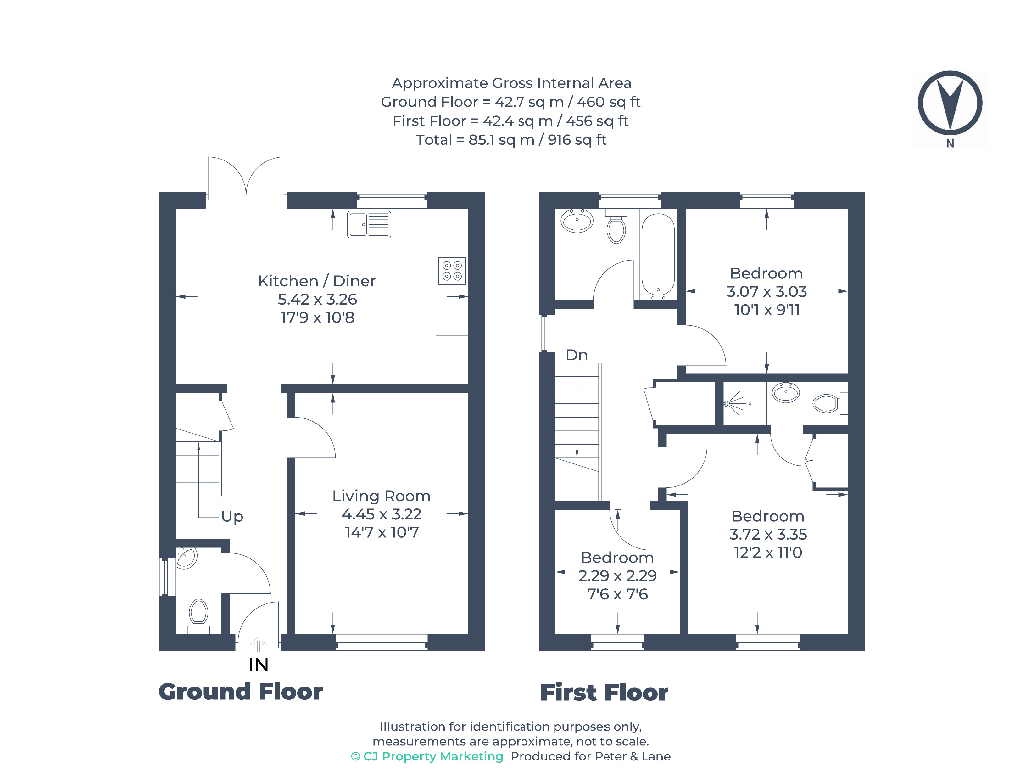 Floorplan for Tempsford, Sandy, Bedfordshire
