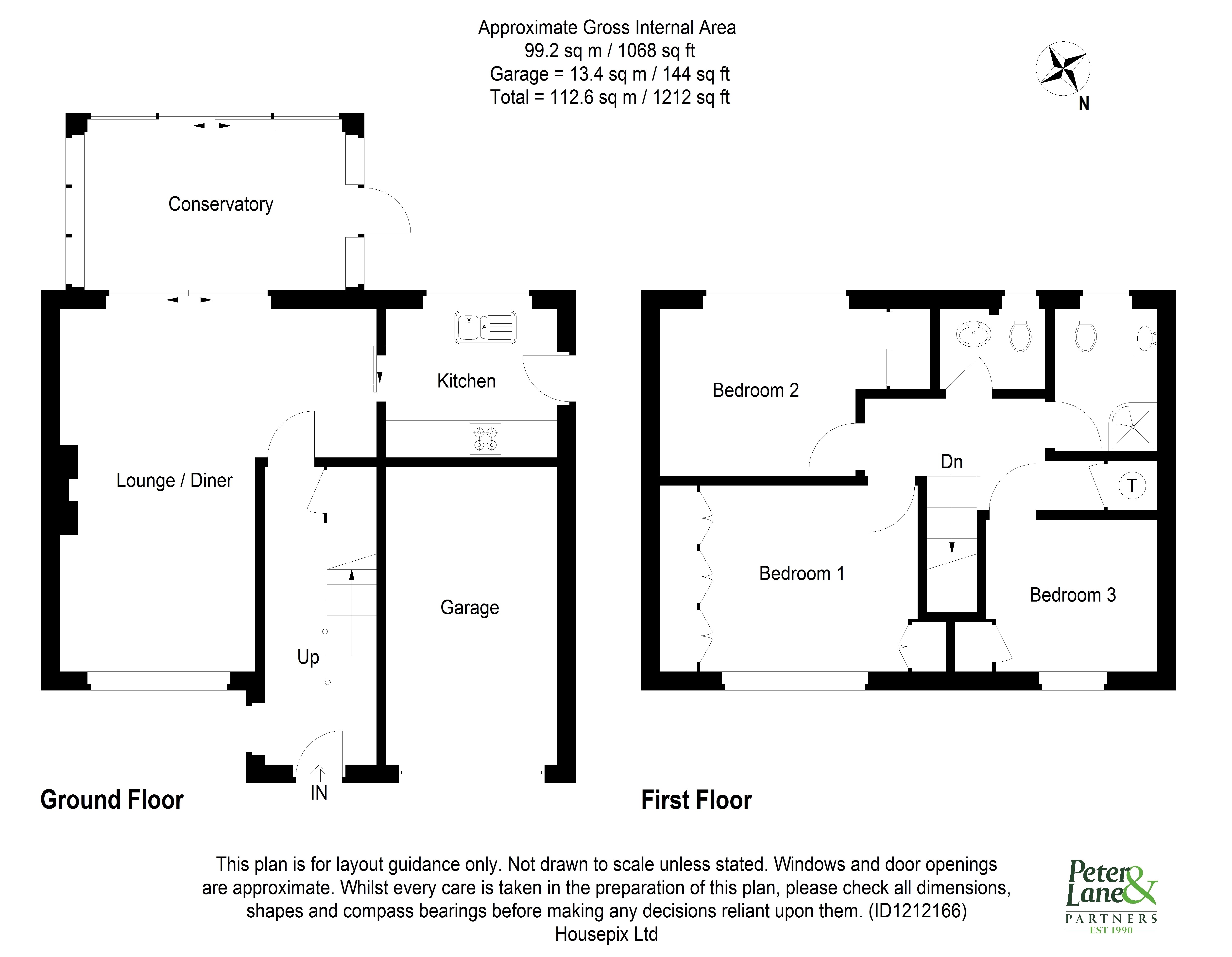 Floorplan for Brampton, Huntingdon, Cambridgeshire