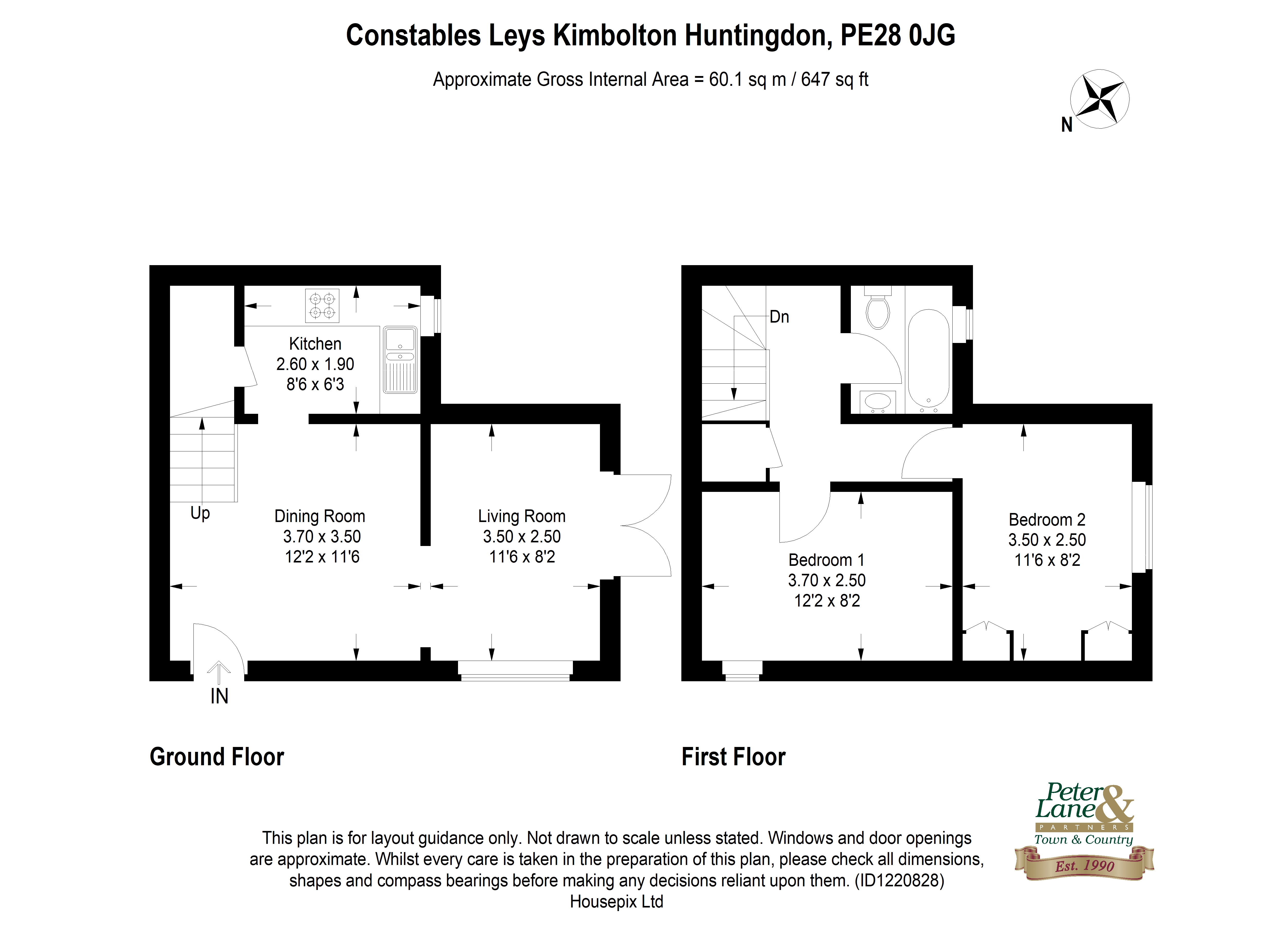 Floorplan for Kimbolton, Huntingdon, Cambridgeshire