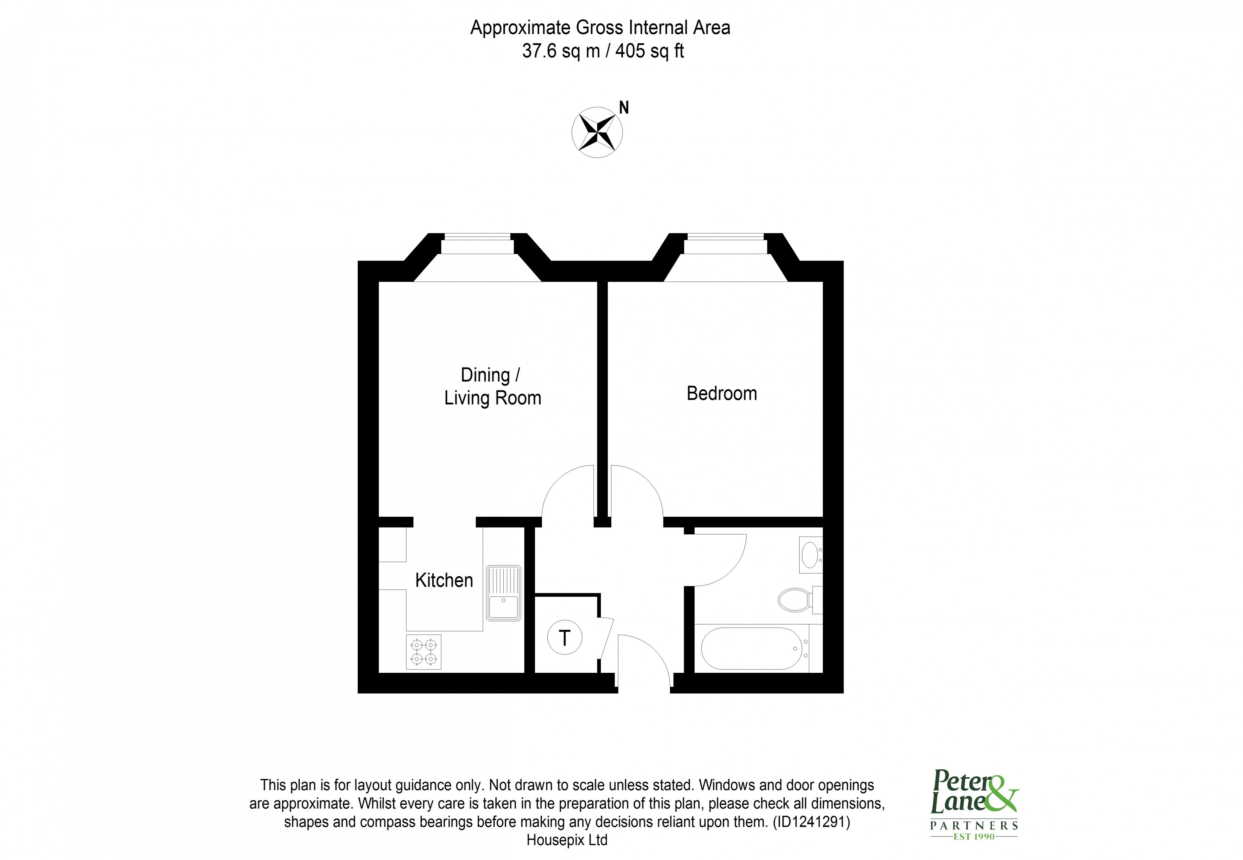 Floorplan for Bridge Place, Godmanchester, Huntingdon