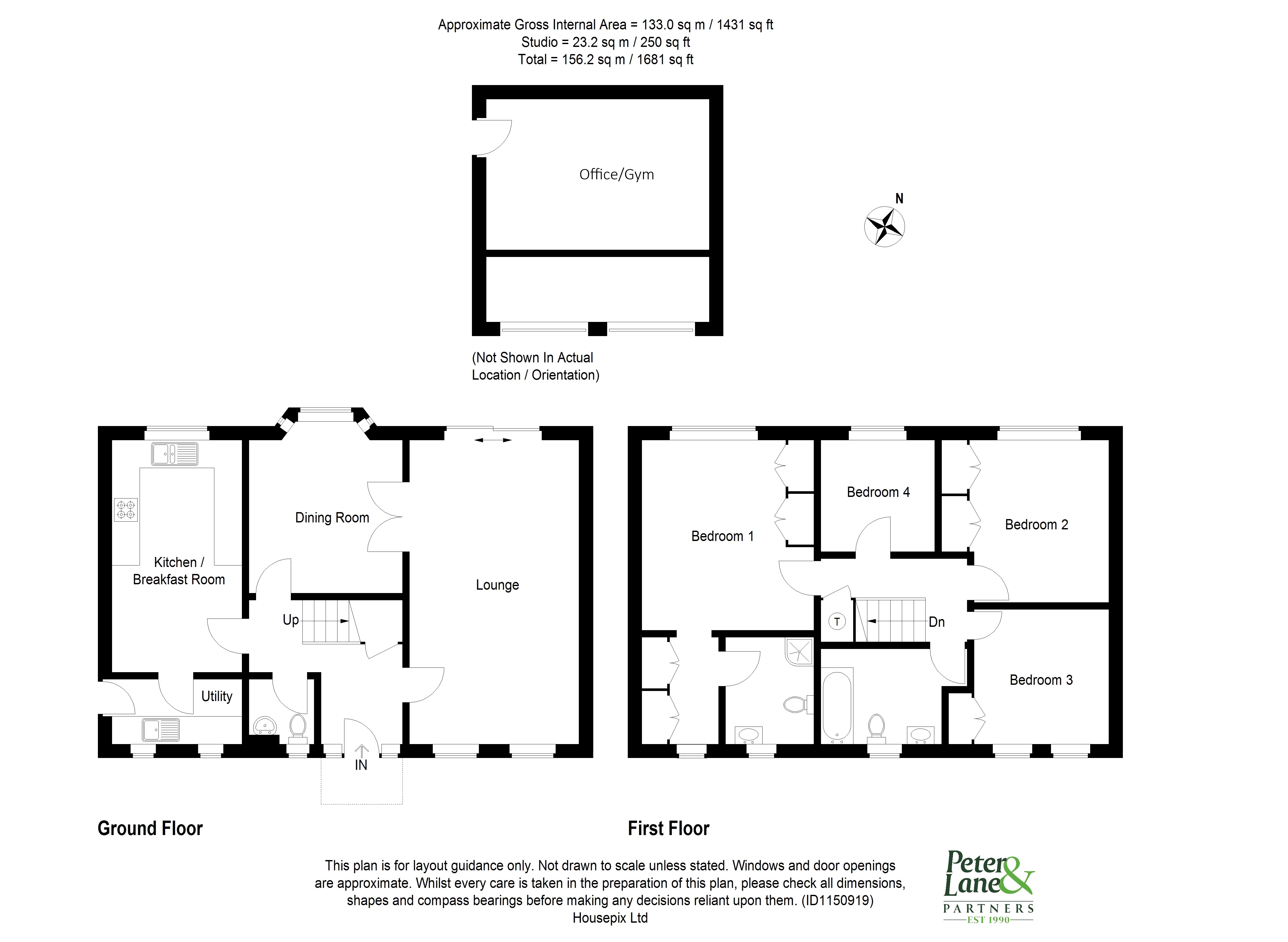 Floorplan for Stukeley Meadows, Huntingdon