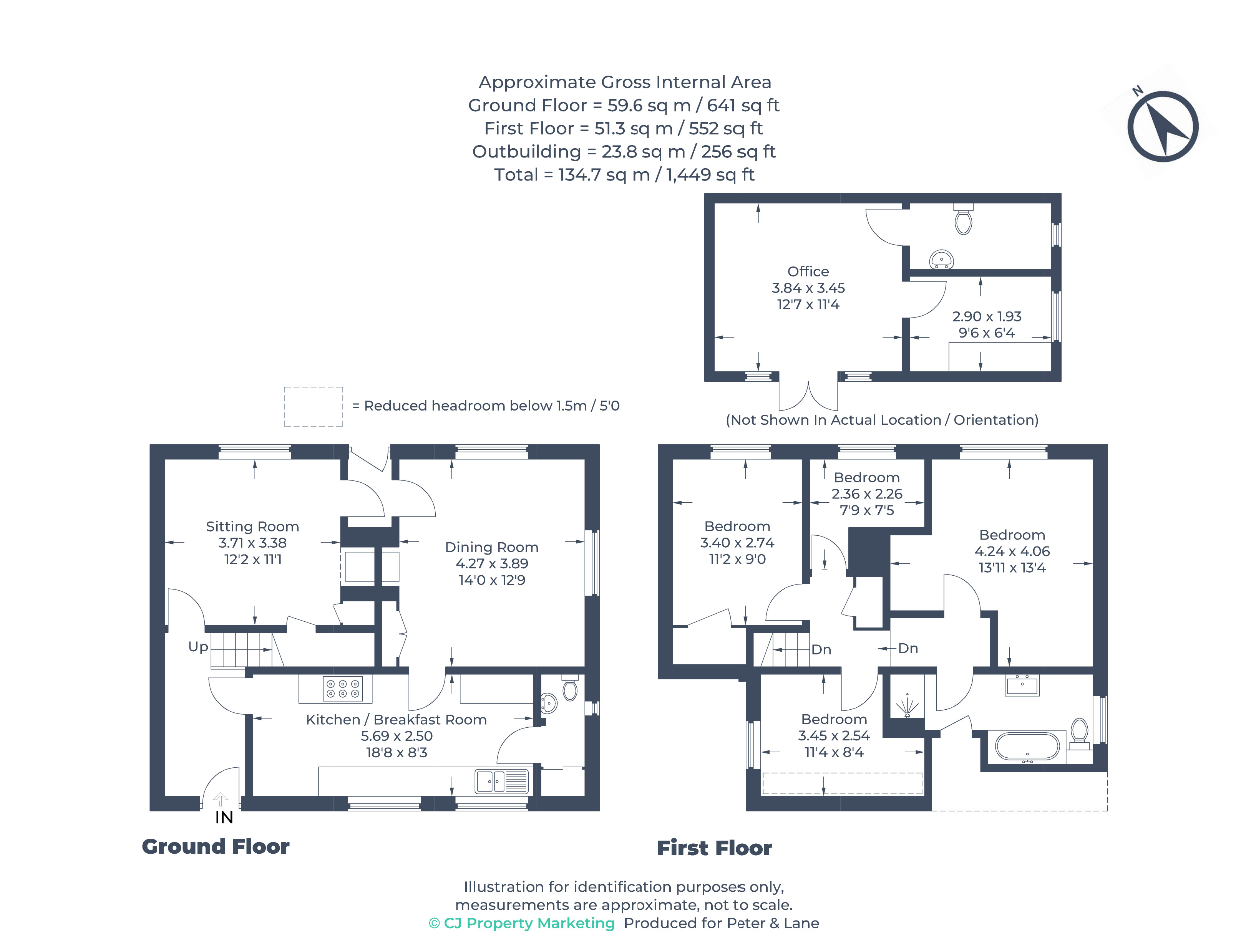 Floorplan for Little Gransden, Sandy, Cambridgeshire