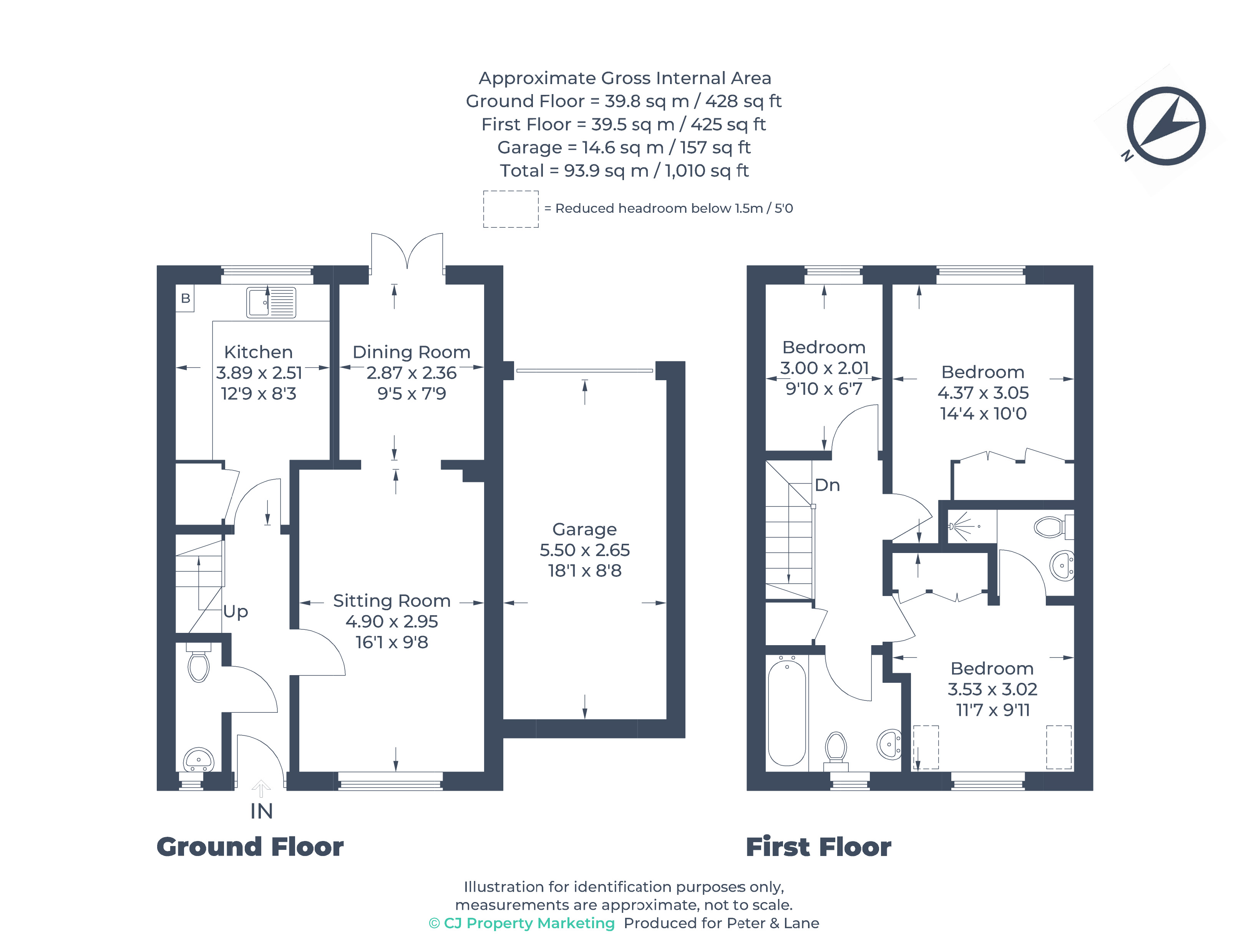 Floorplan for Top Birches, St Neots, Cambridgeshire