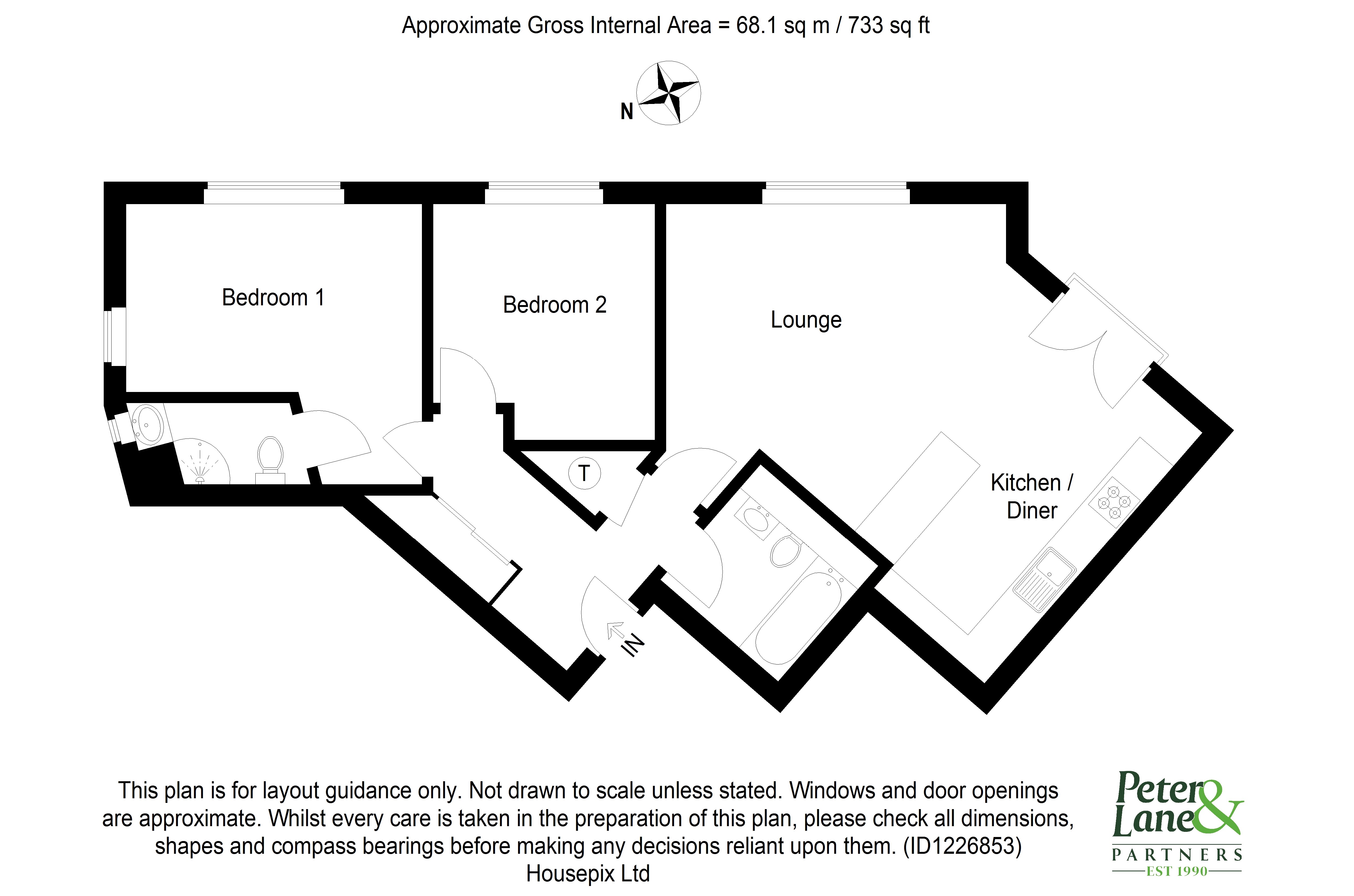Floorplan for Huntingdon