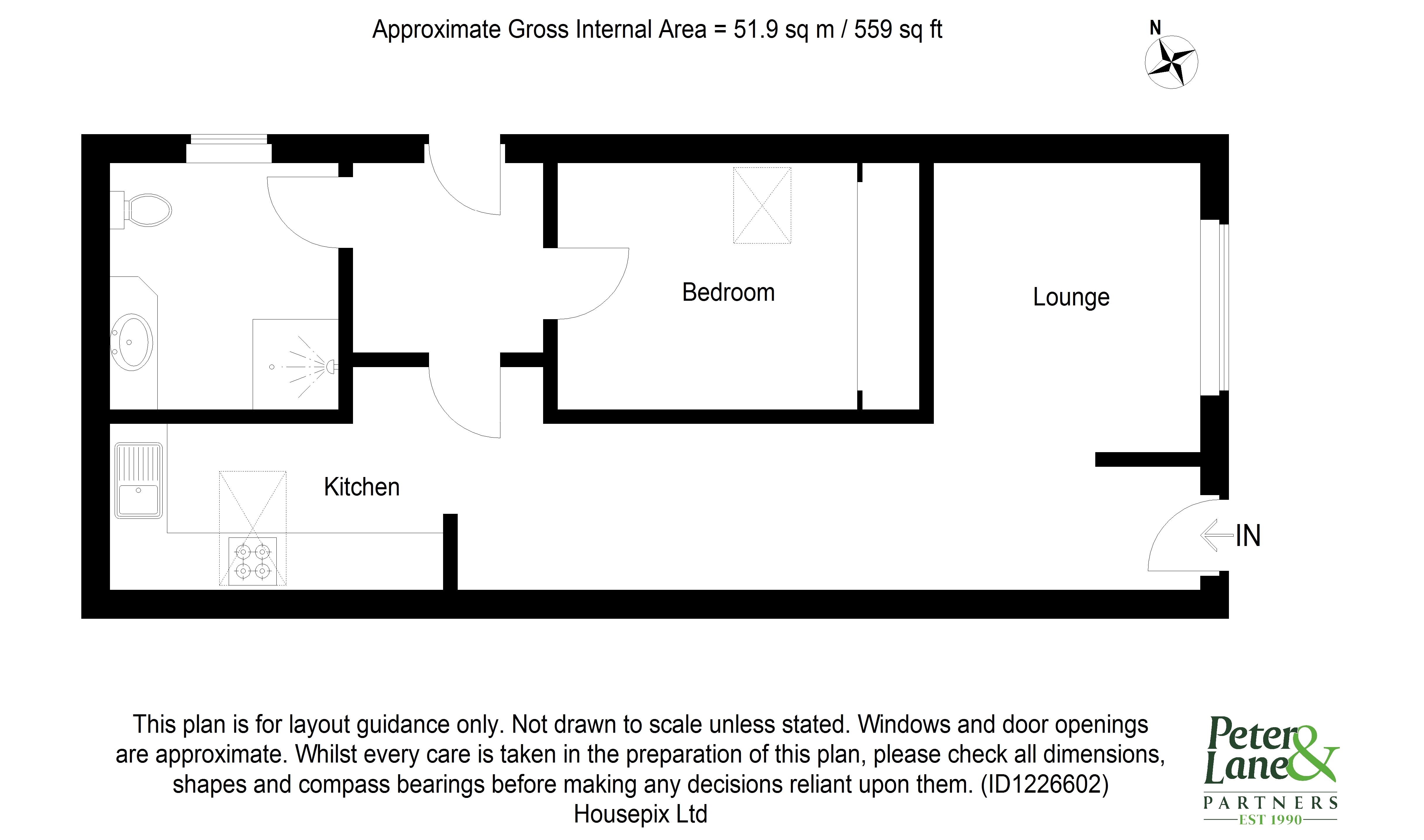 Floorplan for Houghton, Huntingdon