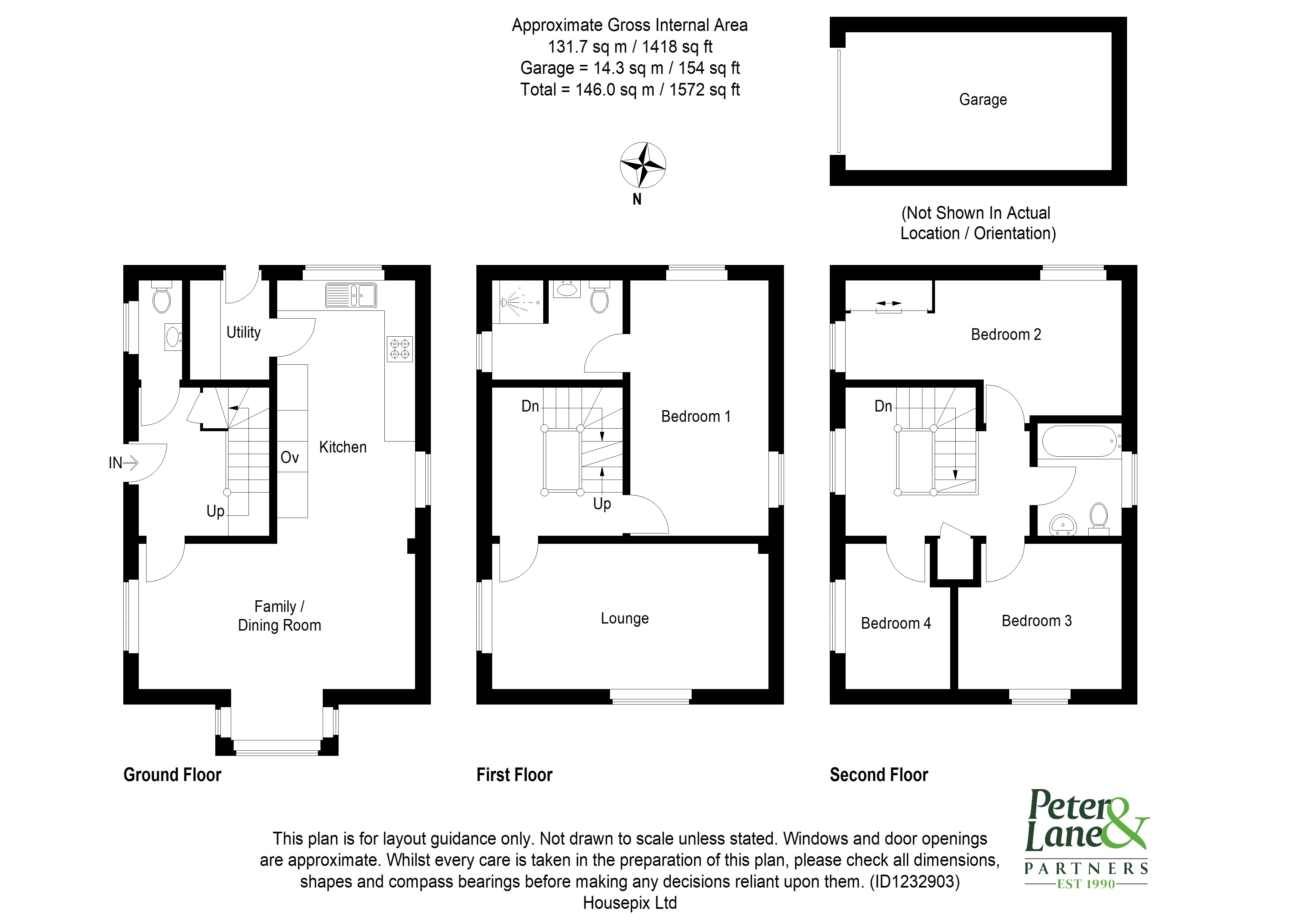 Floorplan for Brampton, Huntingdon