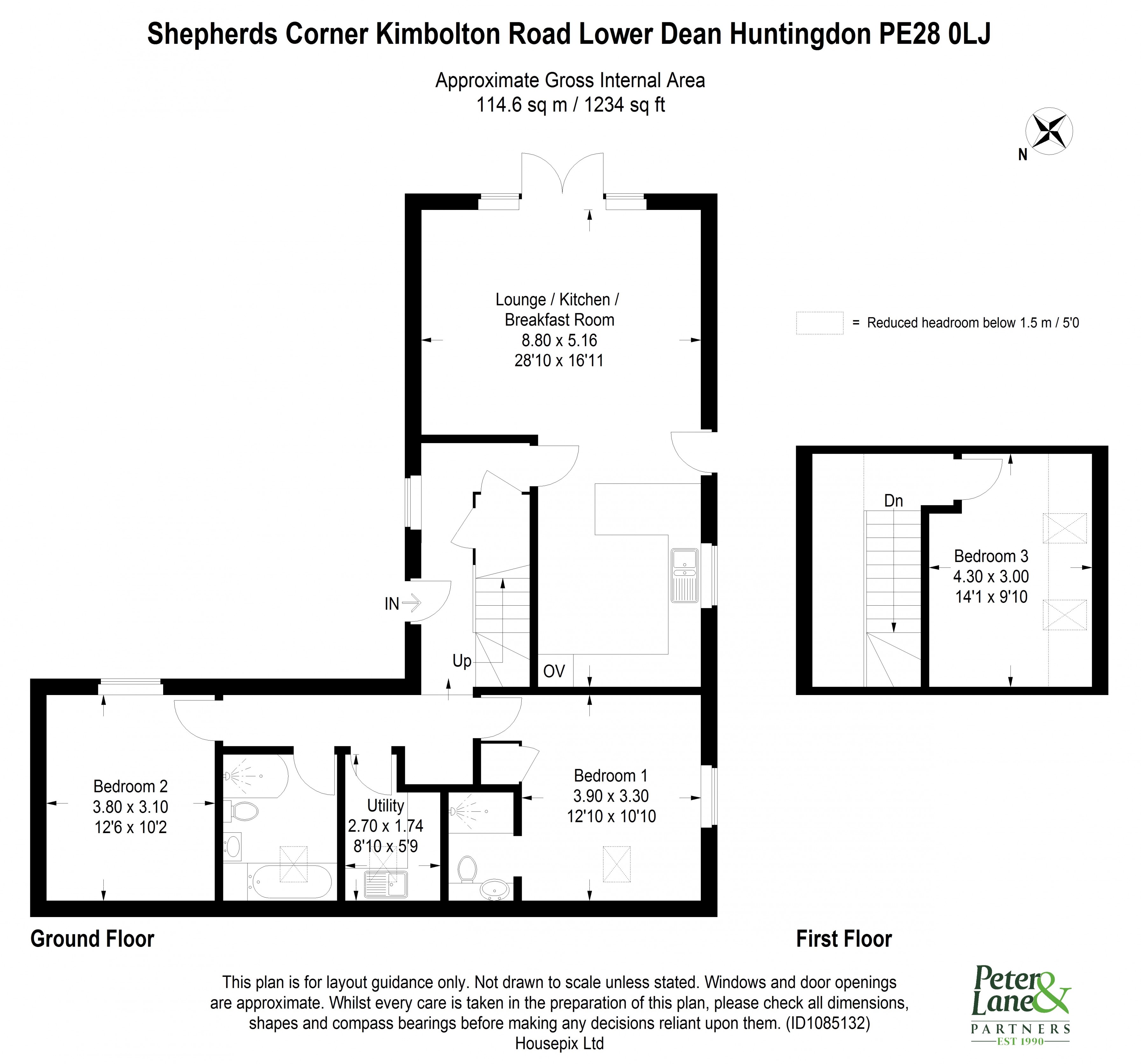 Floorplan for Kimbolton Road, Lower Dean