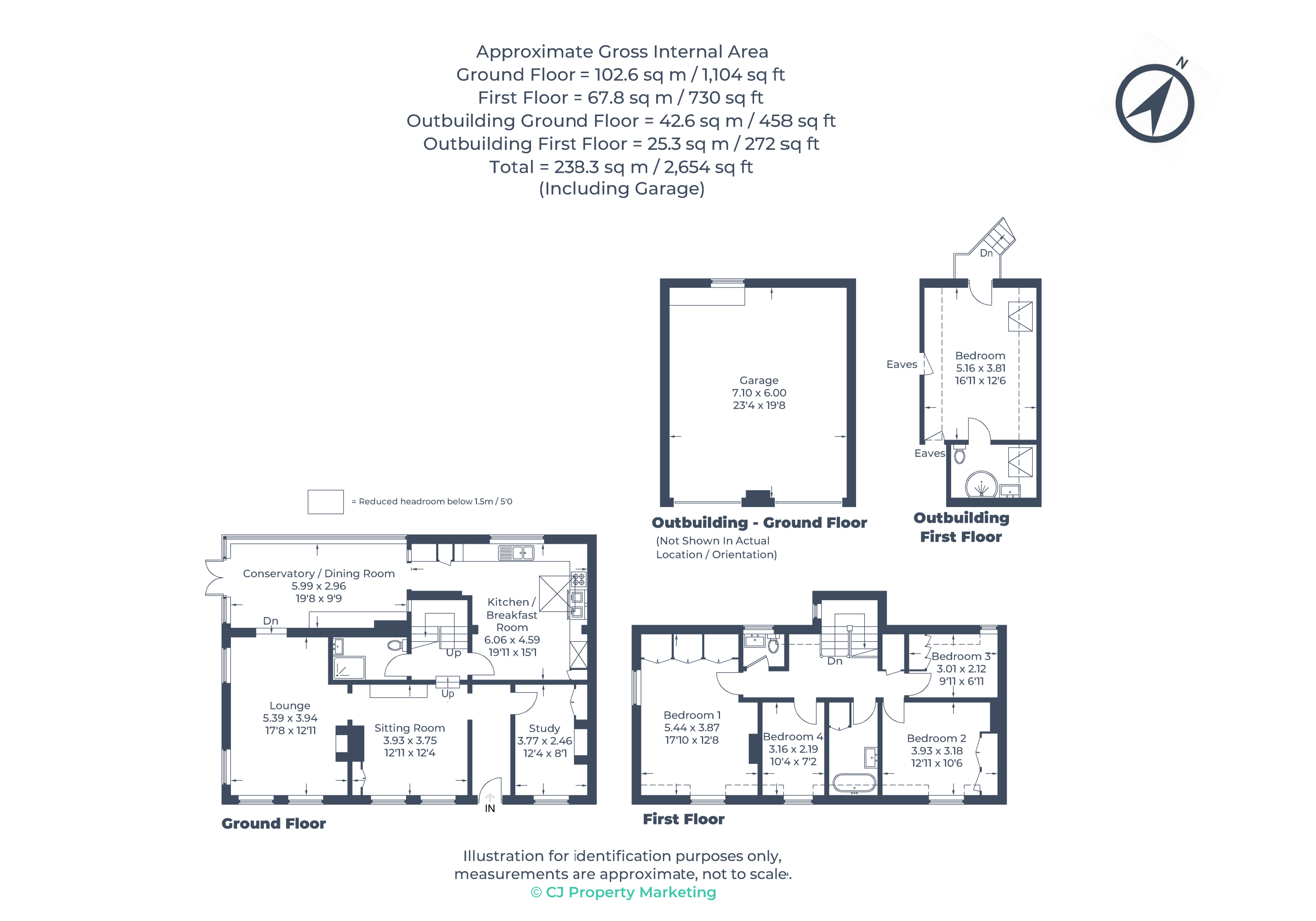 Floorplan for Yelling, St Neots, Cambridgeshire