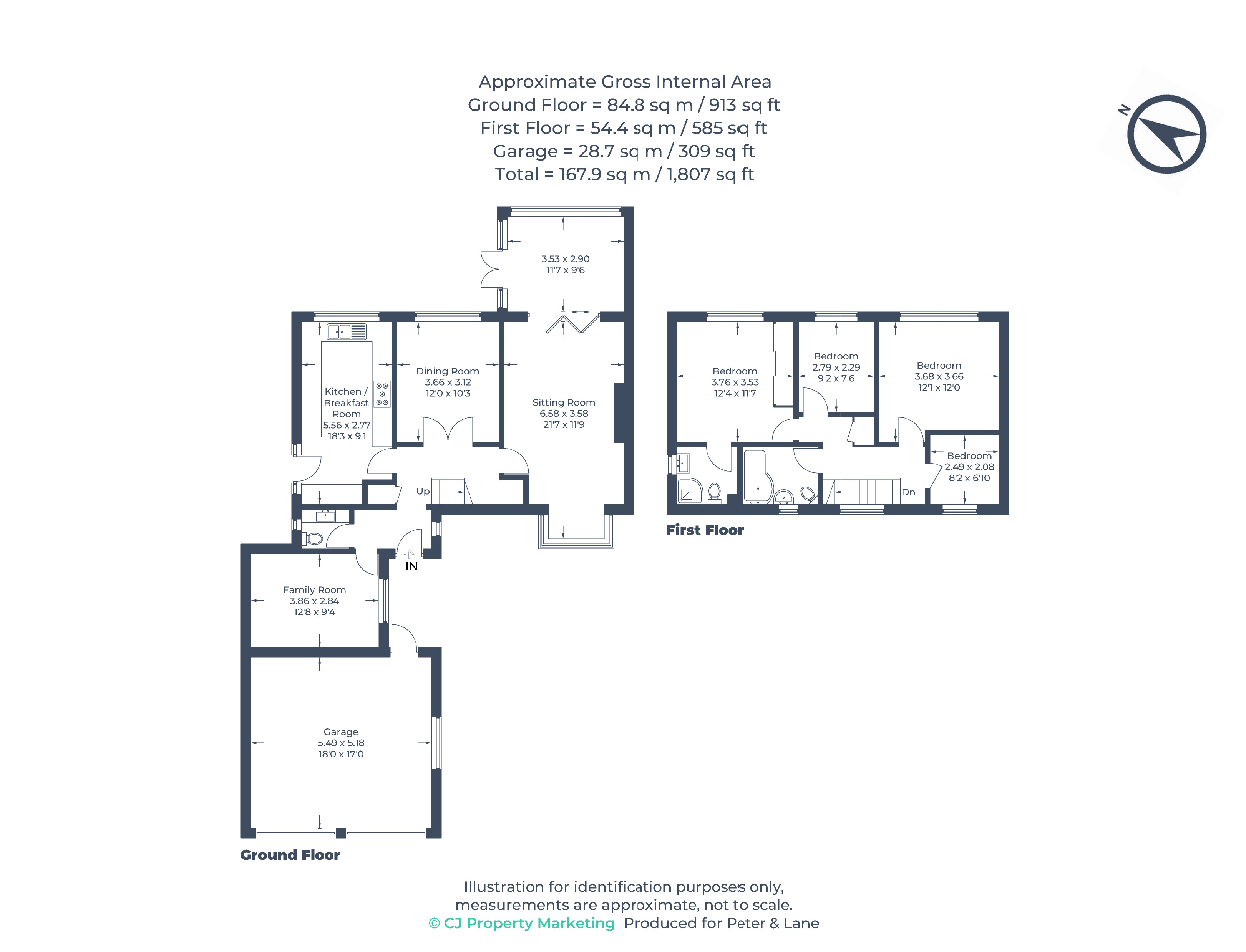 Floorplan for Eynesbury, St Neots, Cambridgeshire