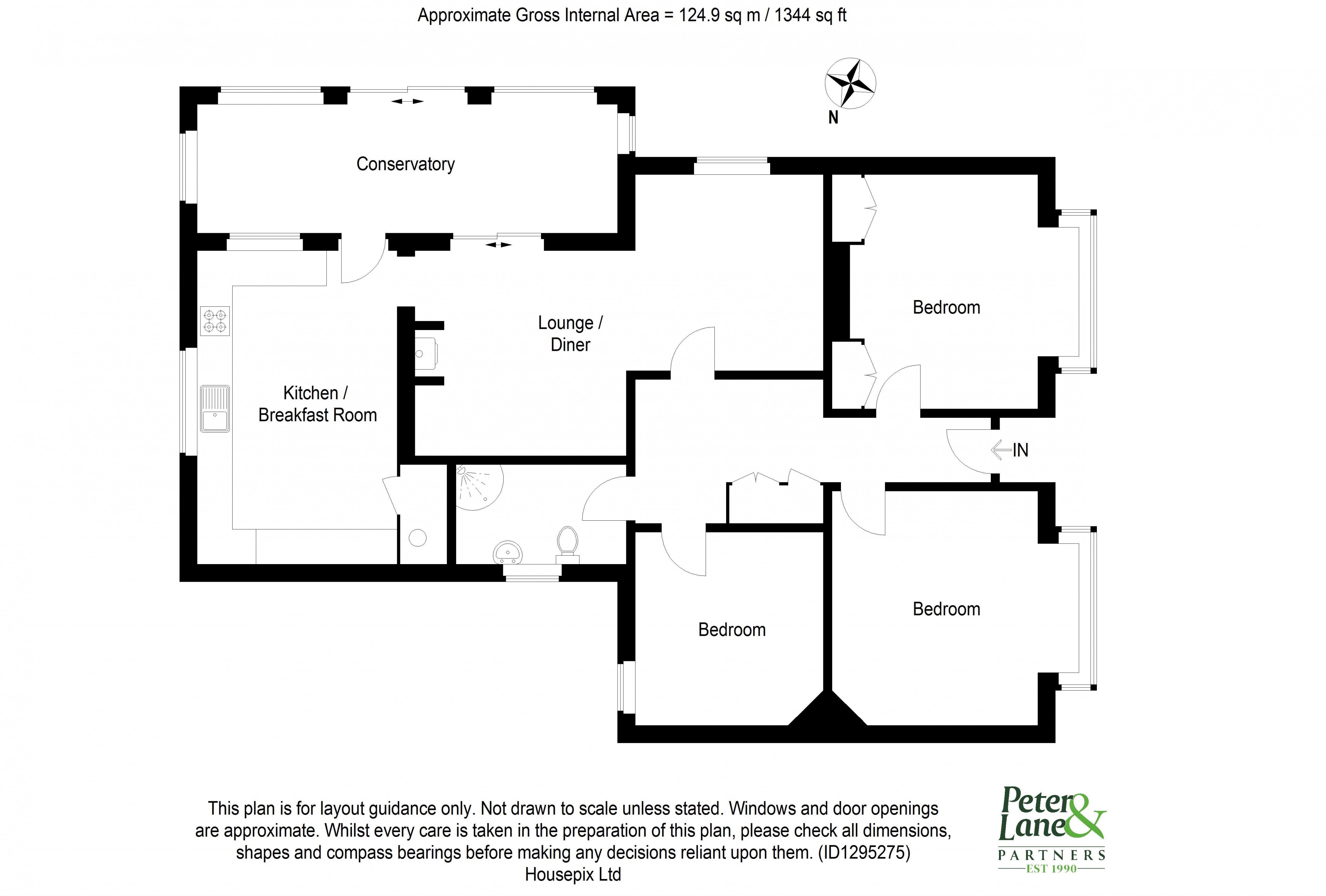 Floorplan for Upton, Huntingdon, Cambridgeshire