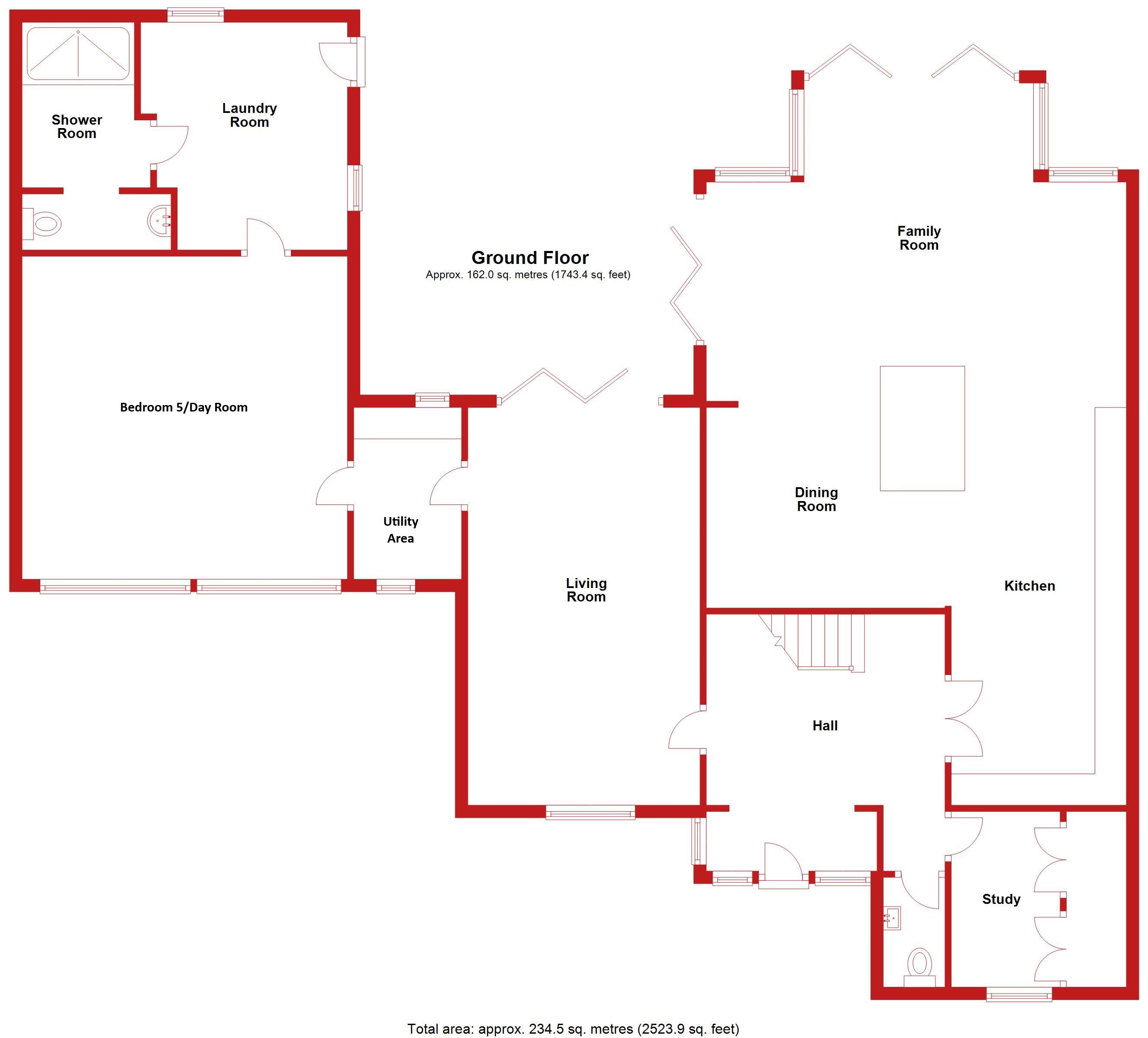 Floorplan for Ramsey, Huntingdon, Cambridgeshire