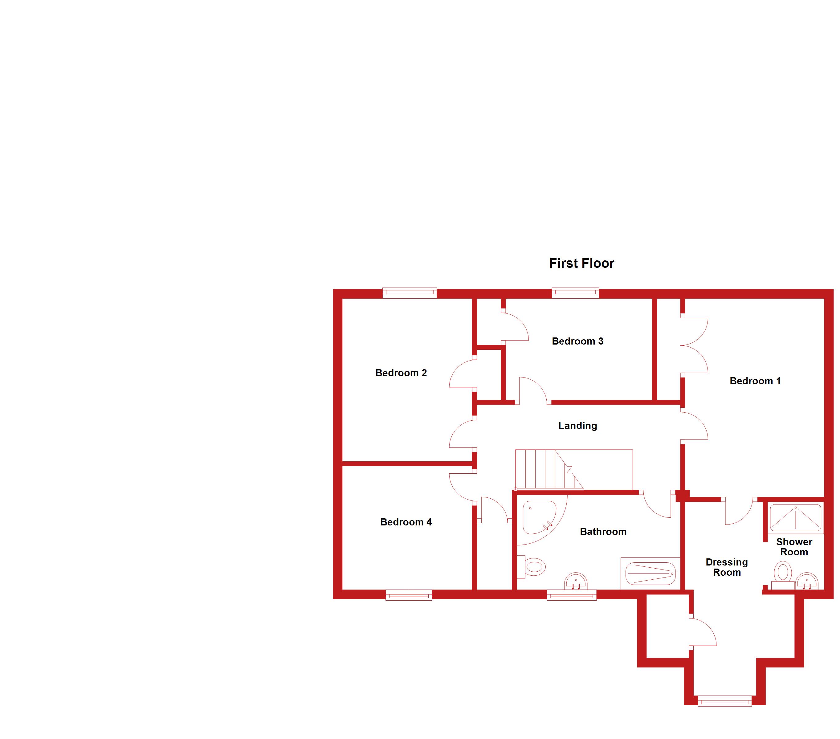 Floorplan for Ramsey, Huntingdon, Cambridgeshire