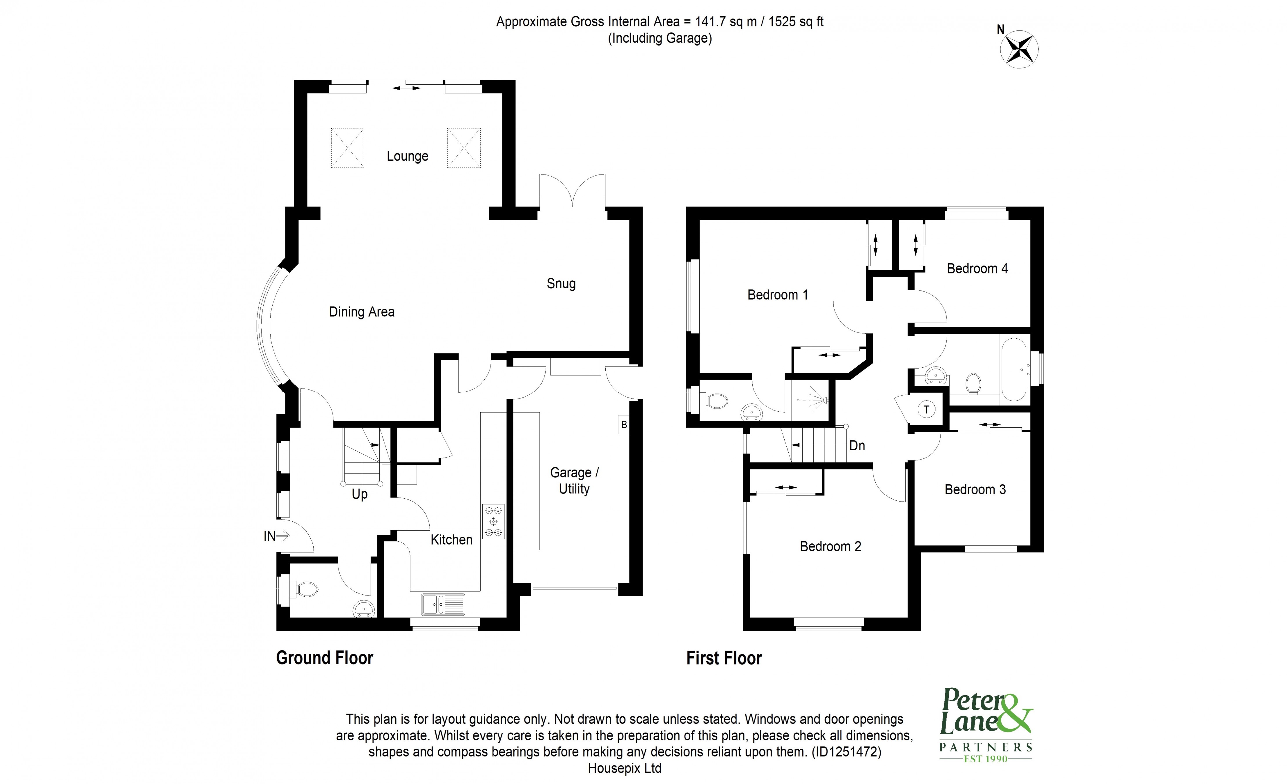 Floorplan for Hinchingbrooke Park, Huntingdon