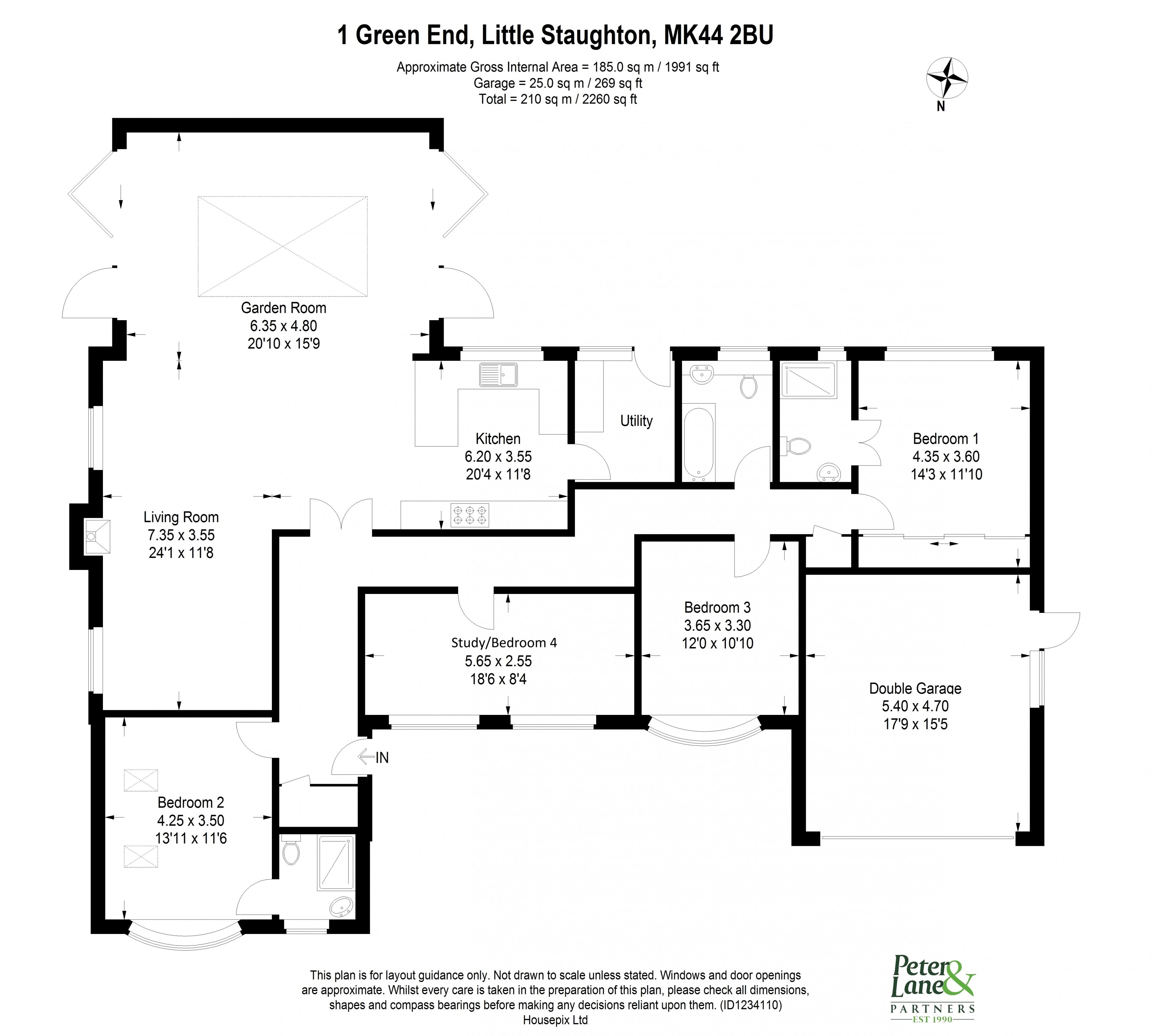 Floorplan for Little Staughton, Bedford