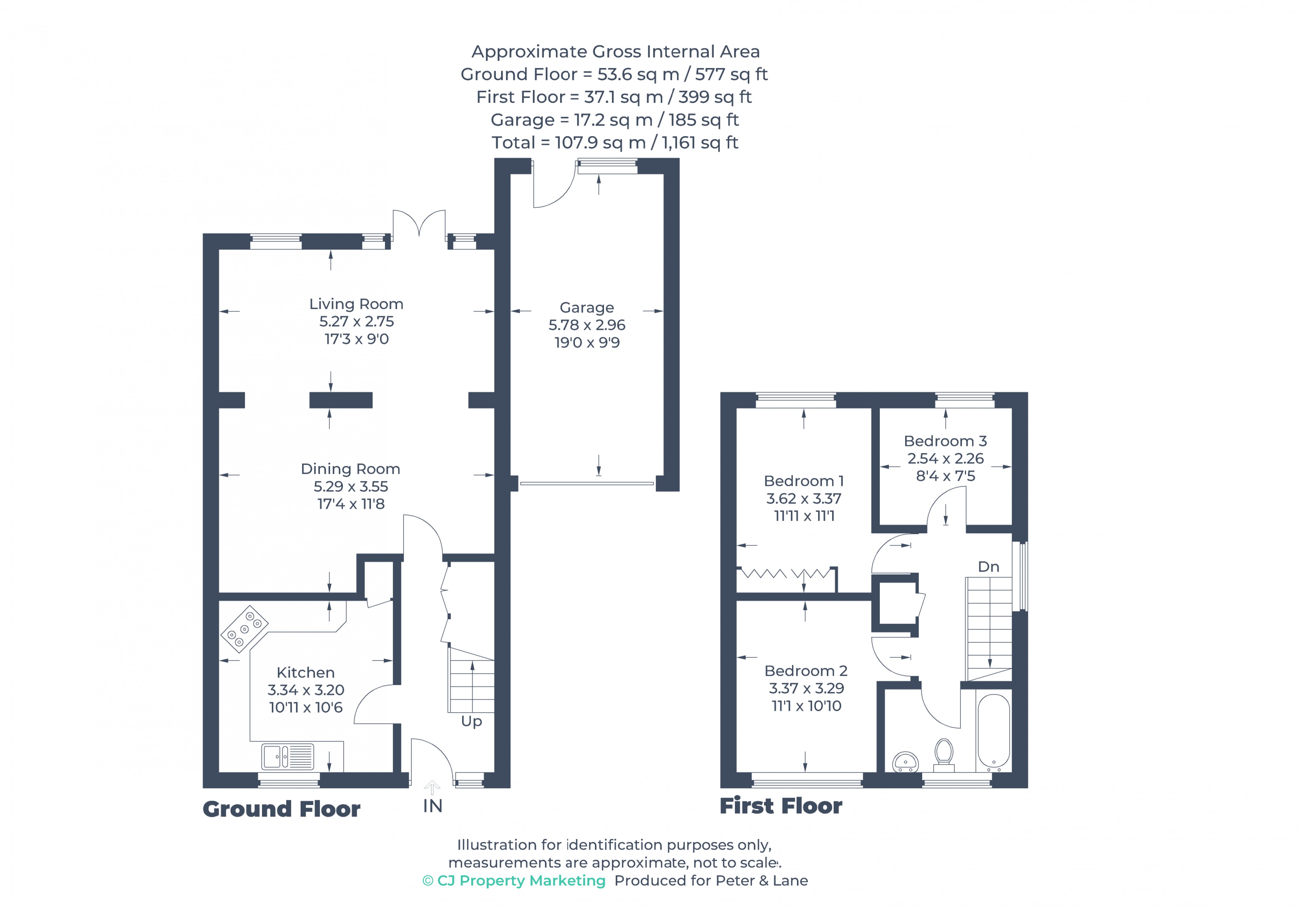 Floorplan for Little Paxton, St Neots, Cambridgeshire
