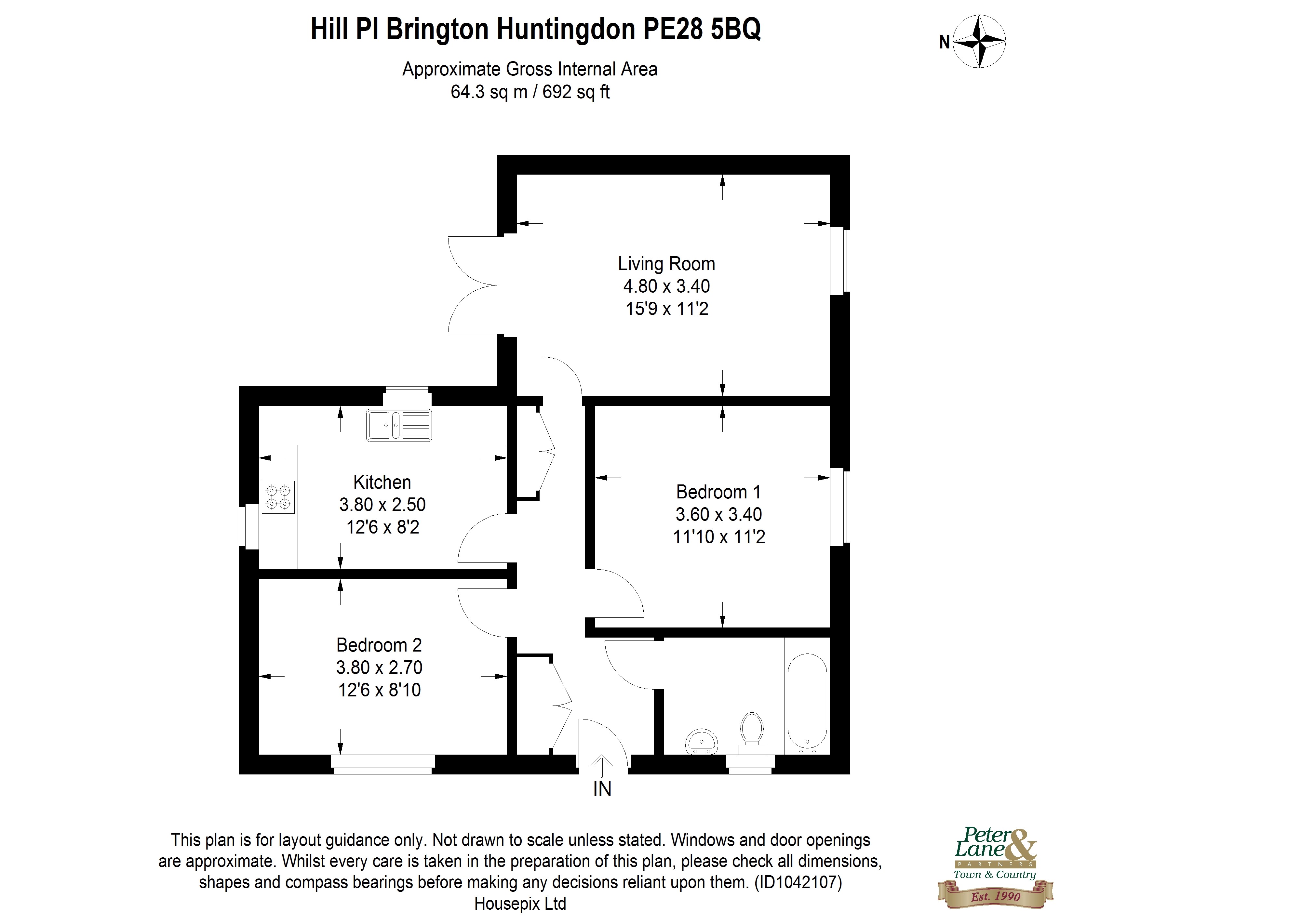 Floorplan for Brington, Huntingdon