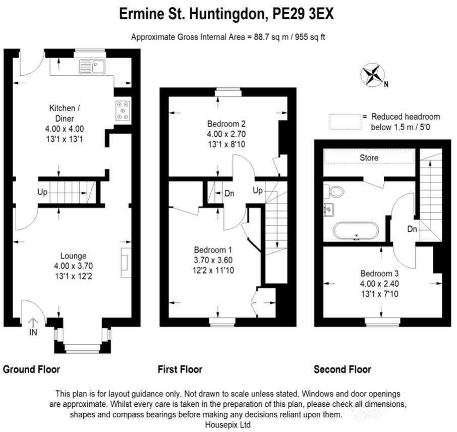 Floorplan for Ermine Street, Huntingdon