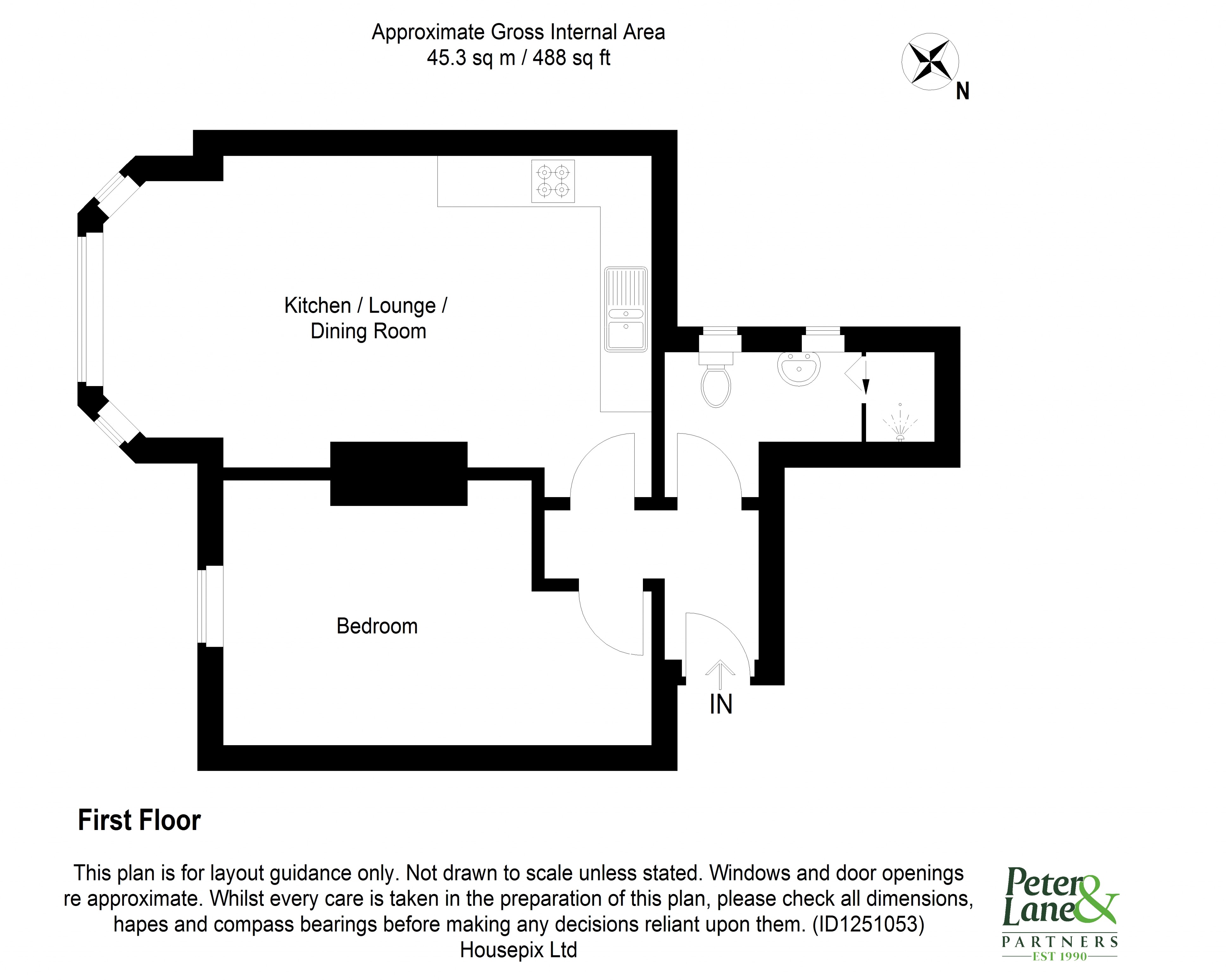Floorplan for Grammar School Walk, Huntingdon
