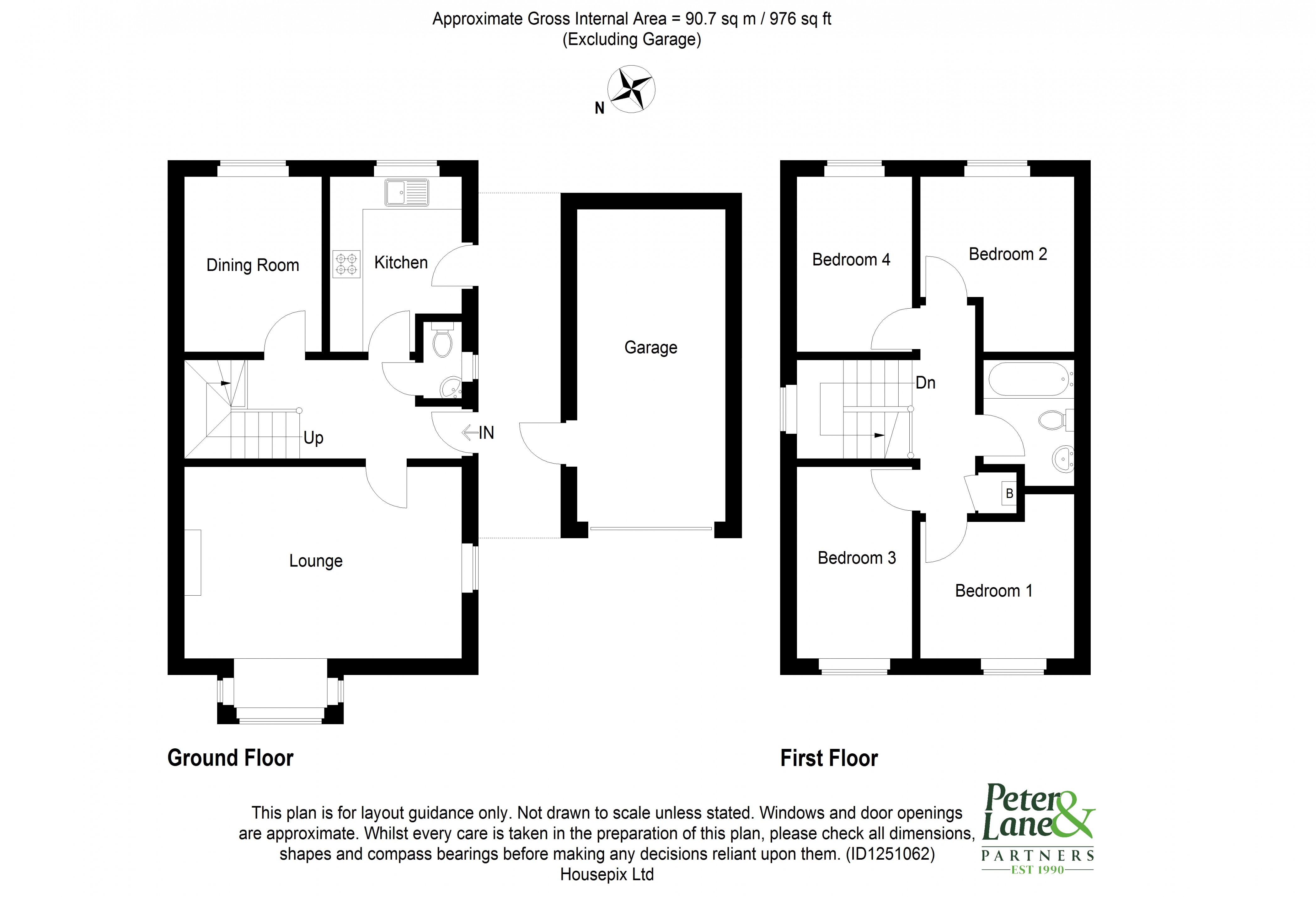 Floorplan for Sawtry, Huntingdon