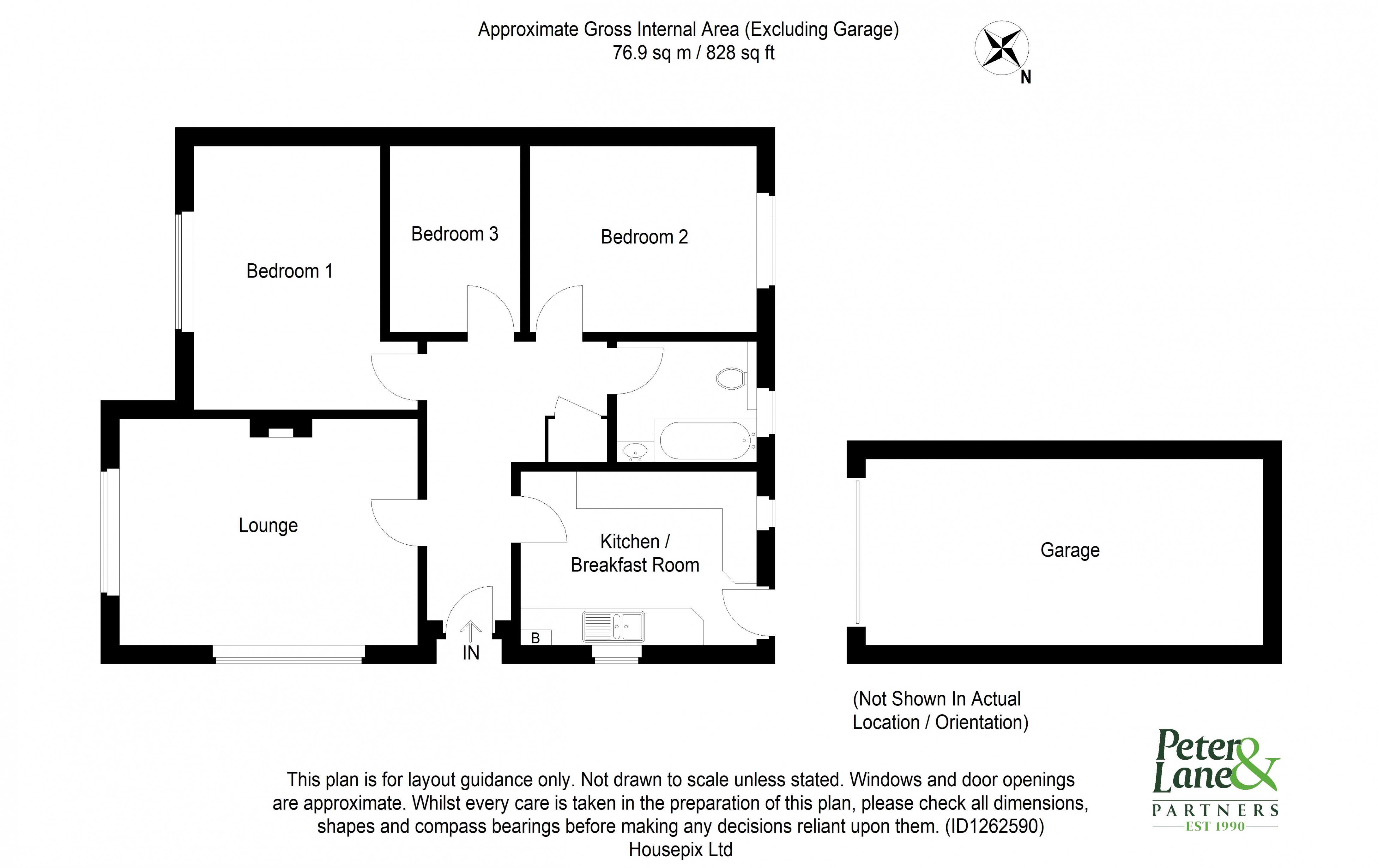 Floorplan for Hartford, Huntingdon
