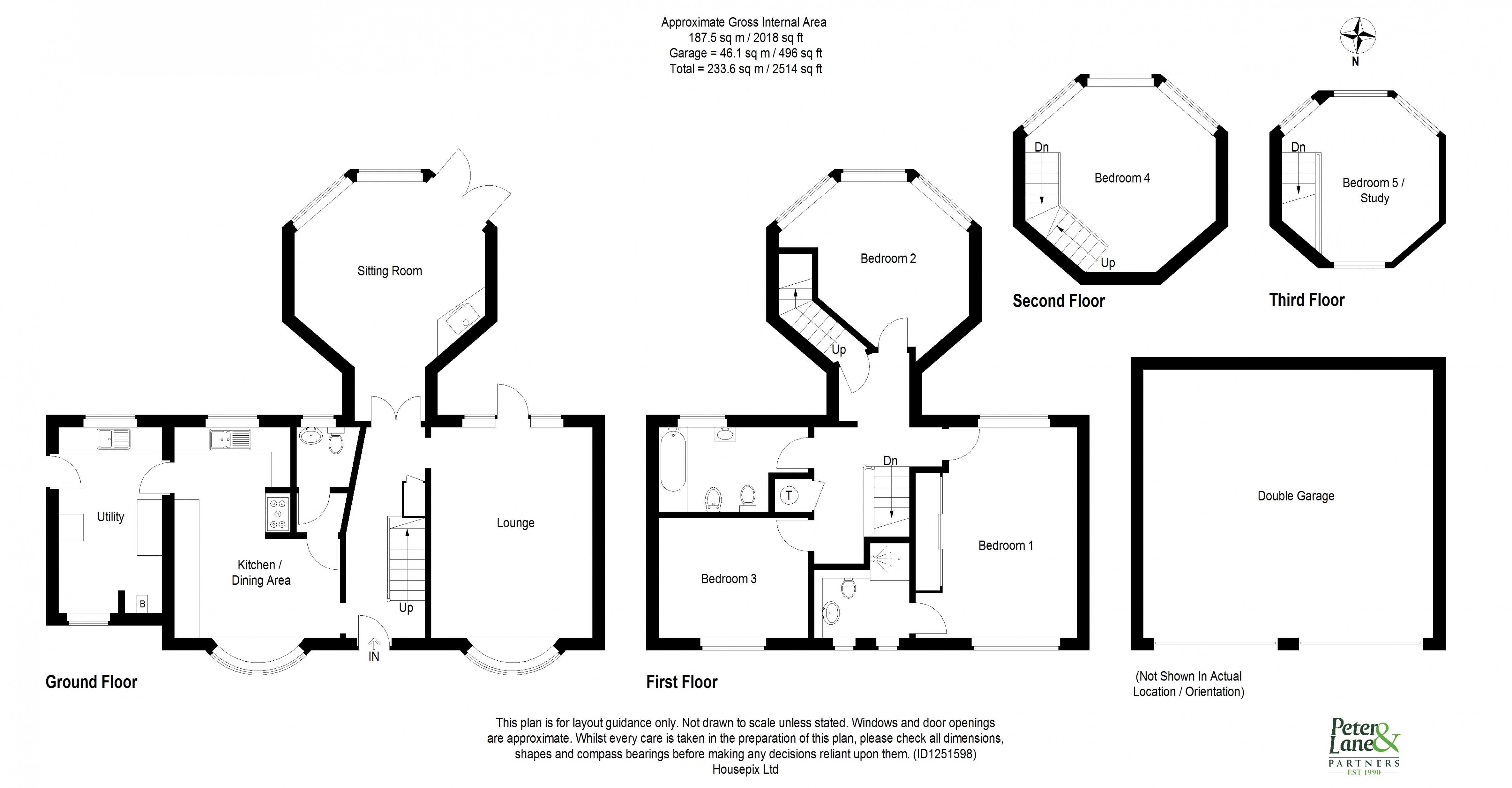 Floorplan for Sawtry, Huntingdon