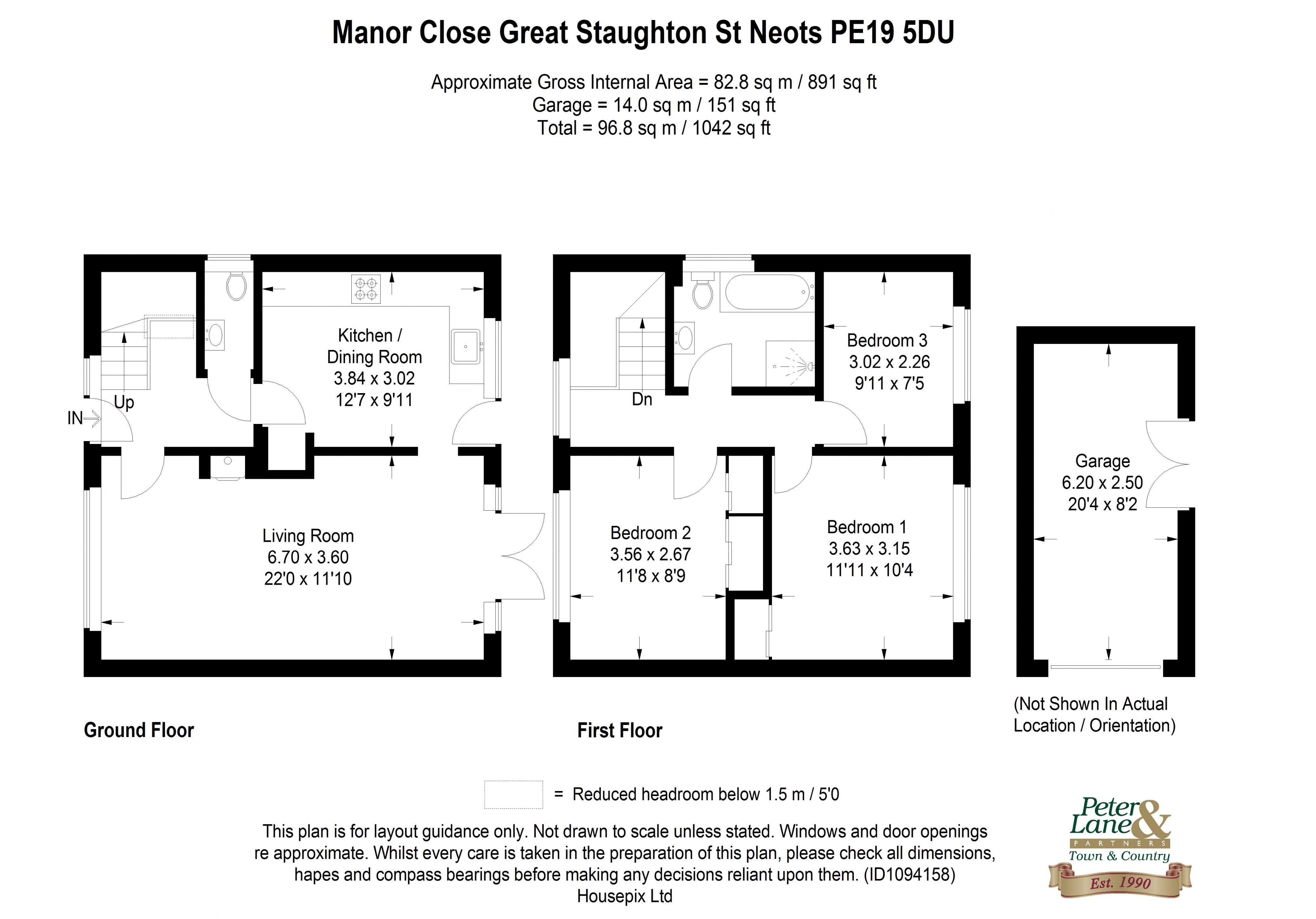 Floorplan for Great Staughton, St Neots, Cambridgeshire