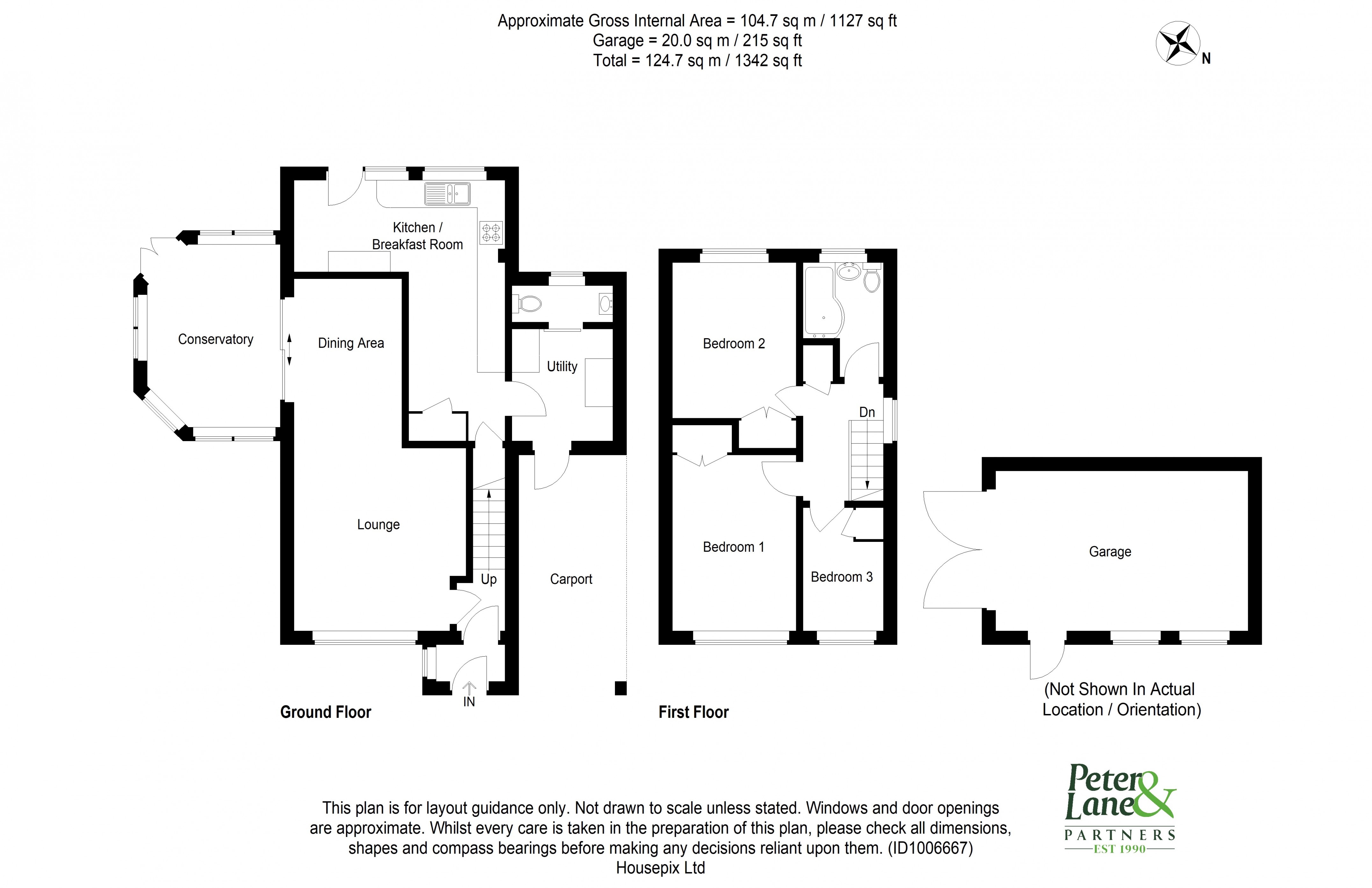 Floorplan for Sawtry, Huntingdon, Cambridgeshire