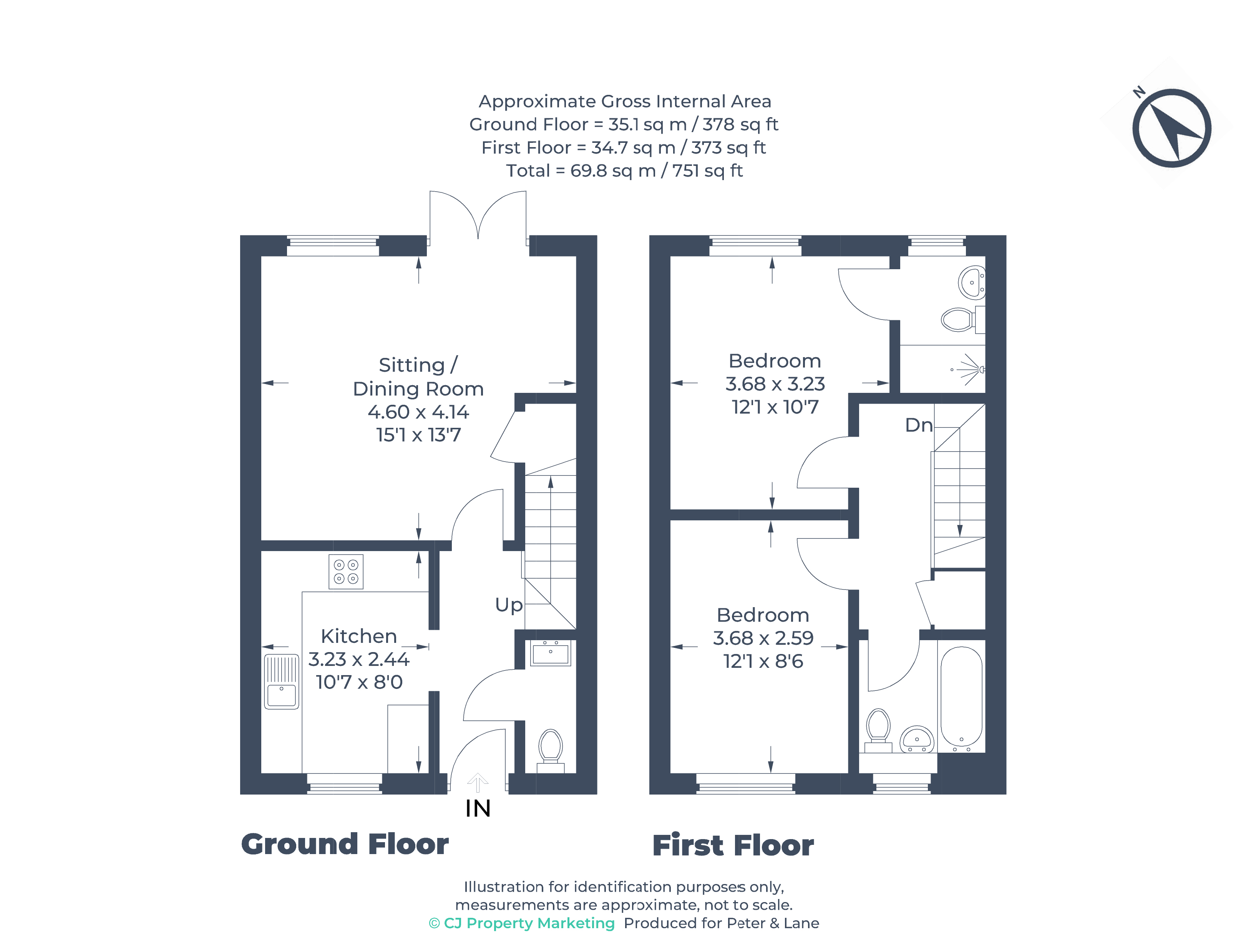 Floorplan for St Ives, Huntingdon