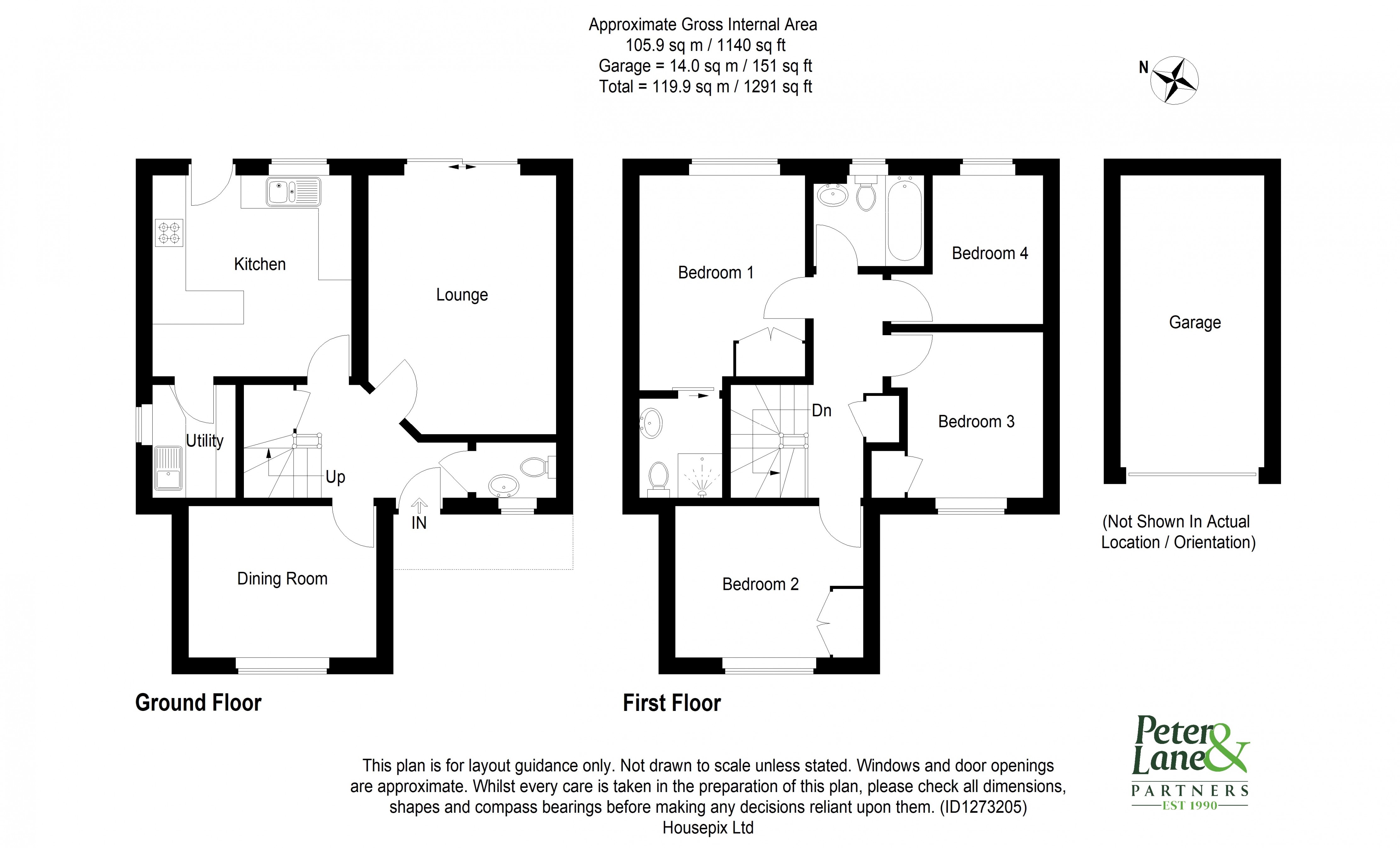 Floorplan for Hartford, Huntingdon