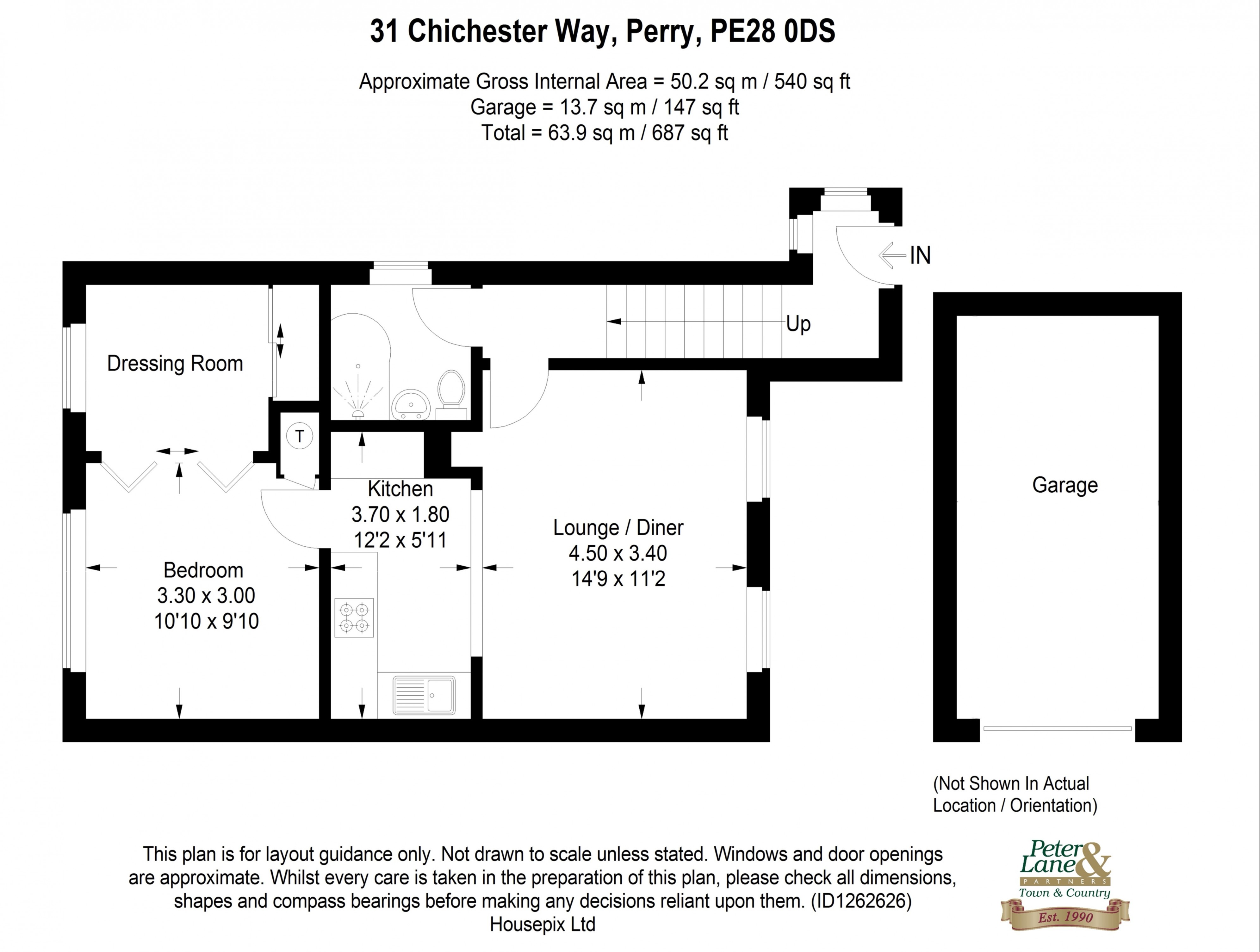 Floorplan for Perry, Huntingdon, Cambridgeshire