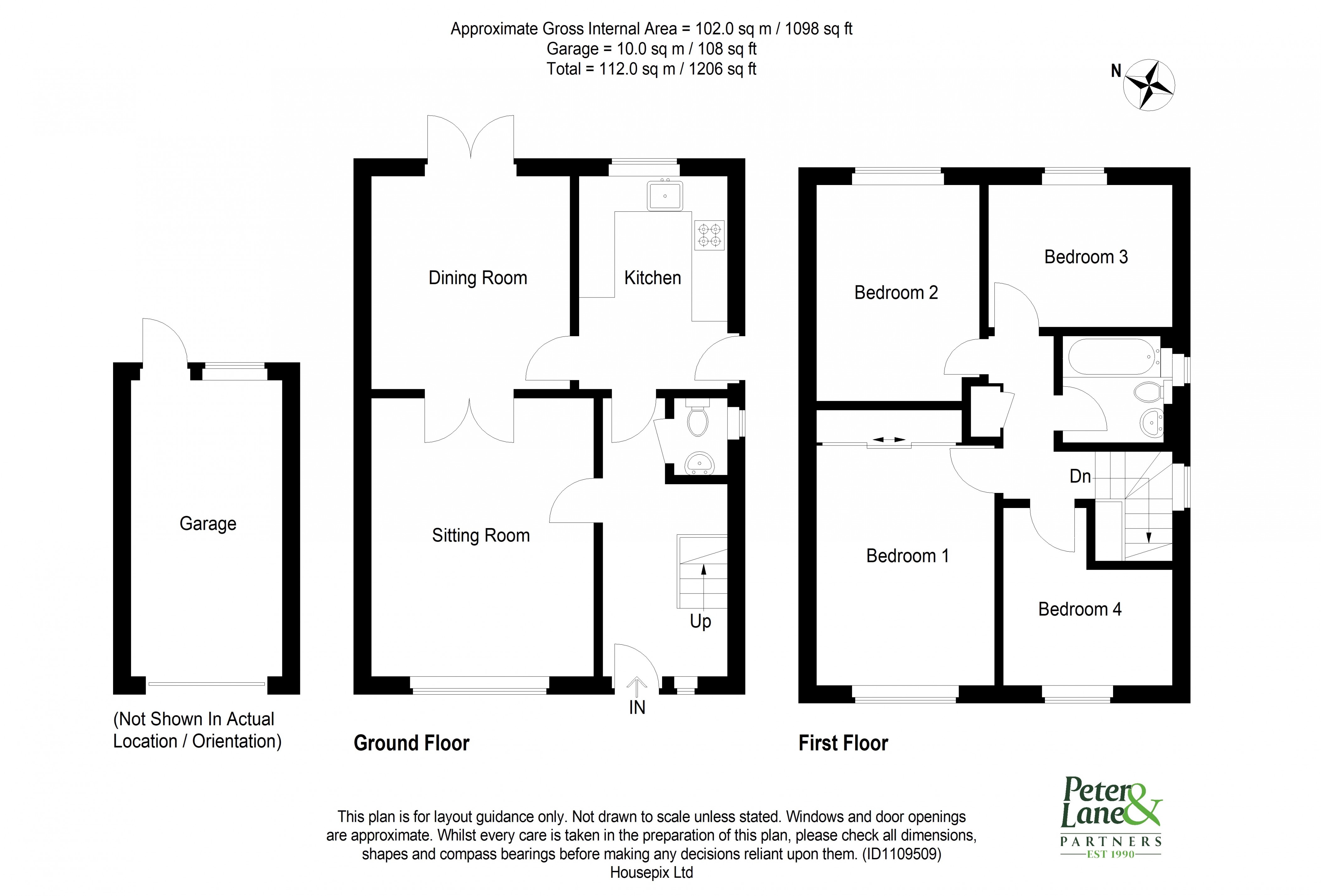 Floorplan for Sawtry, Huntingdon
